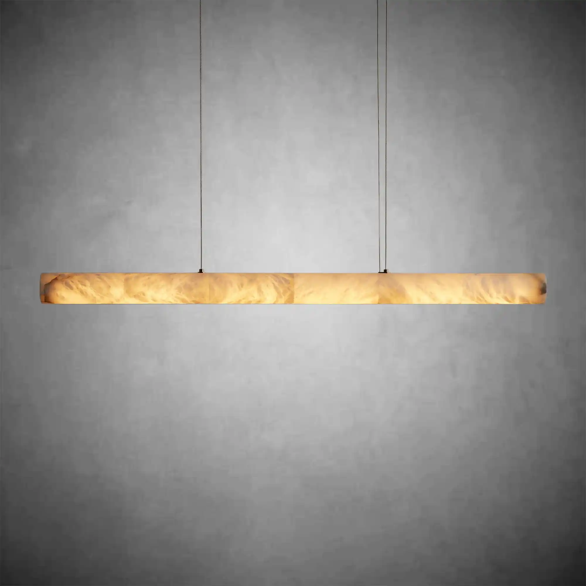 Halima Linear Alabaster LED Chandelier – 64" & 74" Options - Image 4