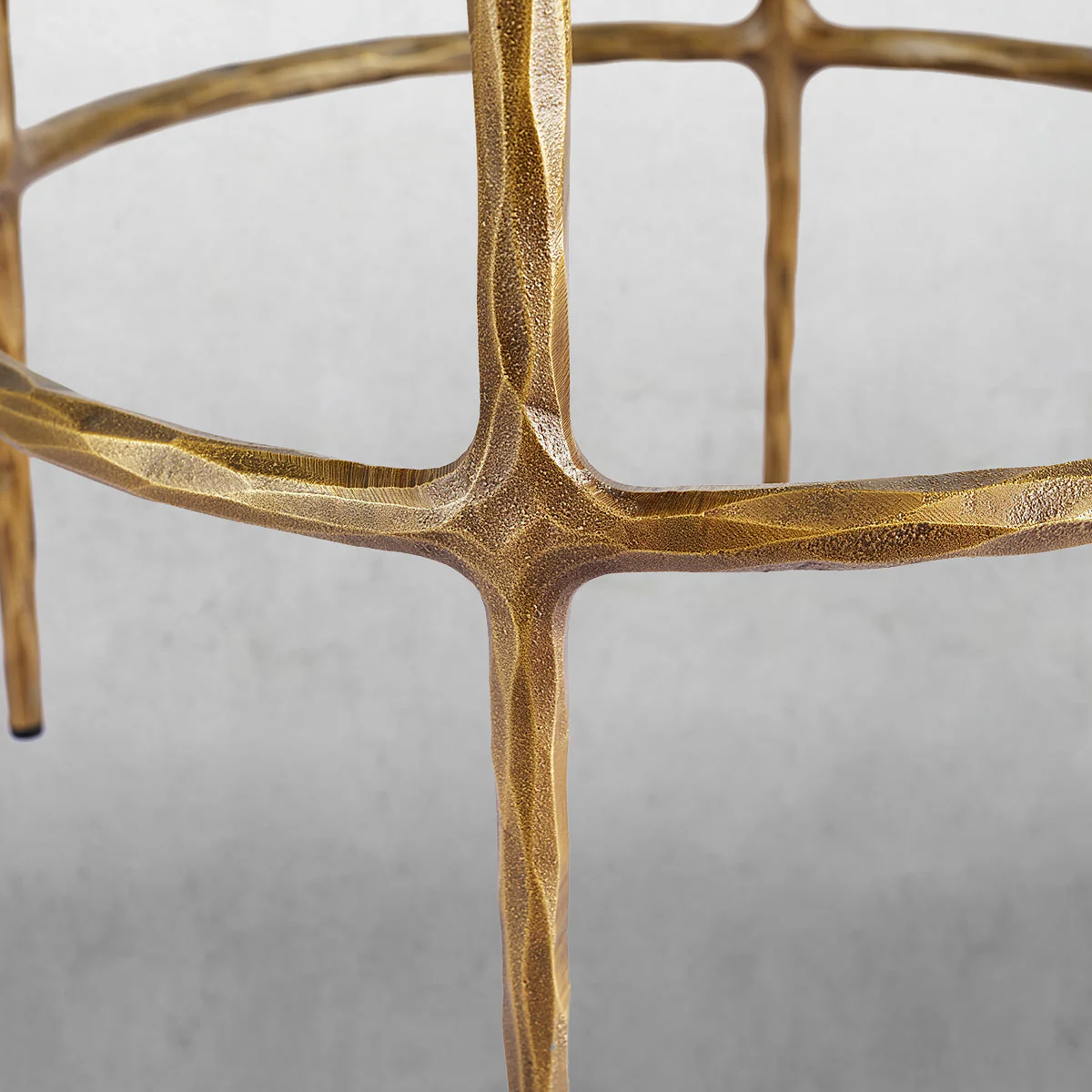 Hand-Forged Metal Bar Swivel Counter Stool - Image 13