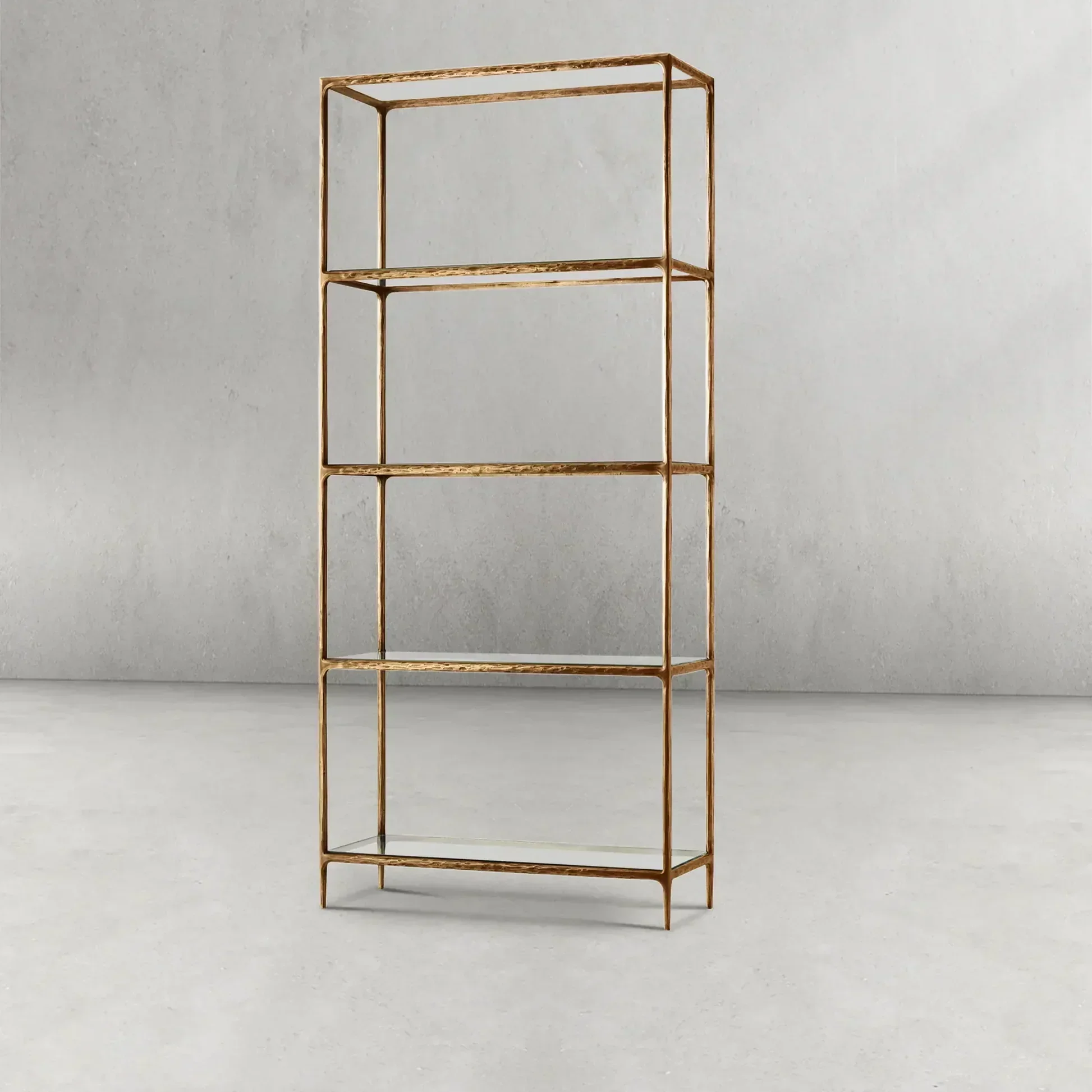Hand-Forged Metal Glass Shelving - Image 3