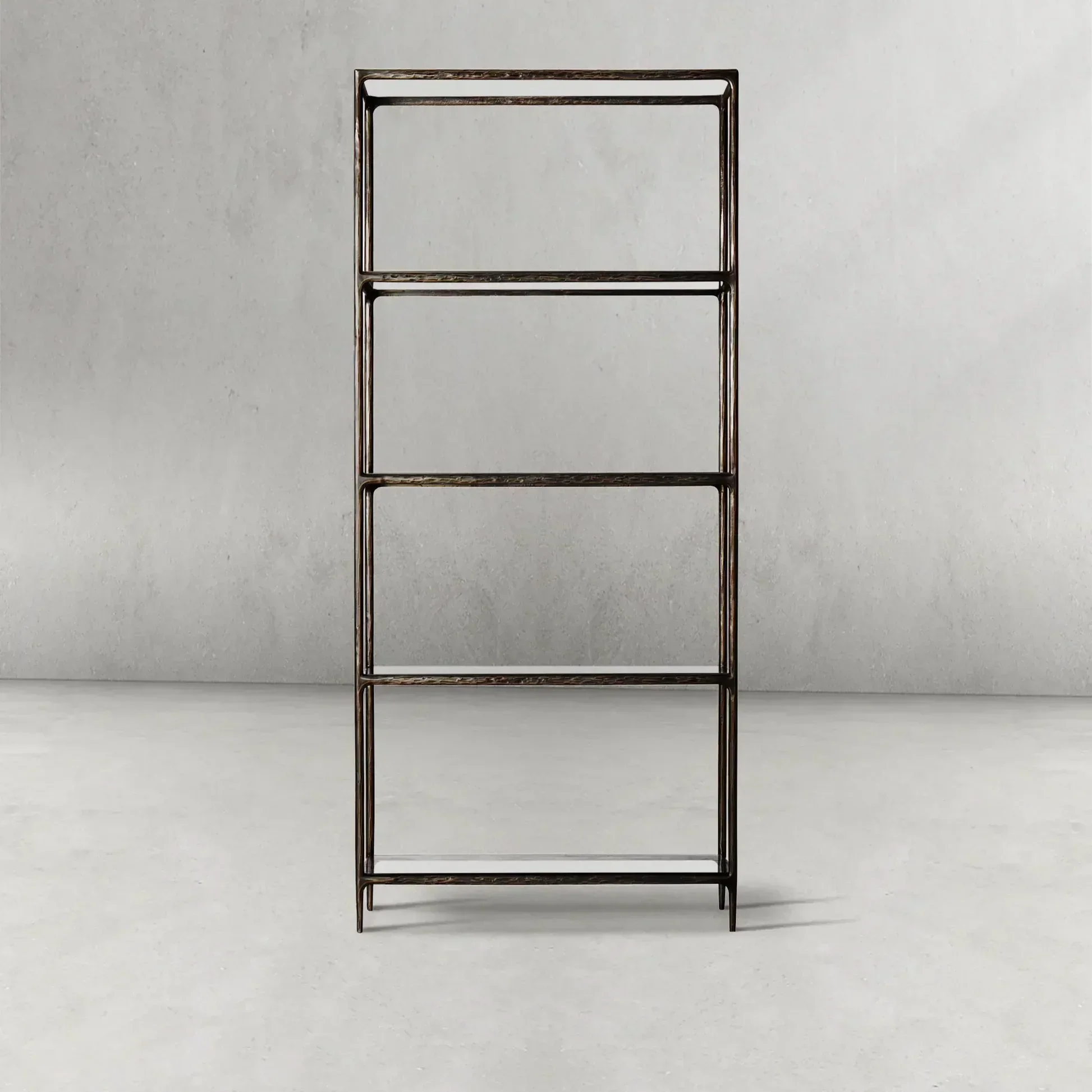 Hand-Forged Metal Glass Shelving - Image 5