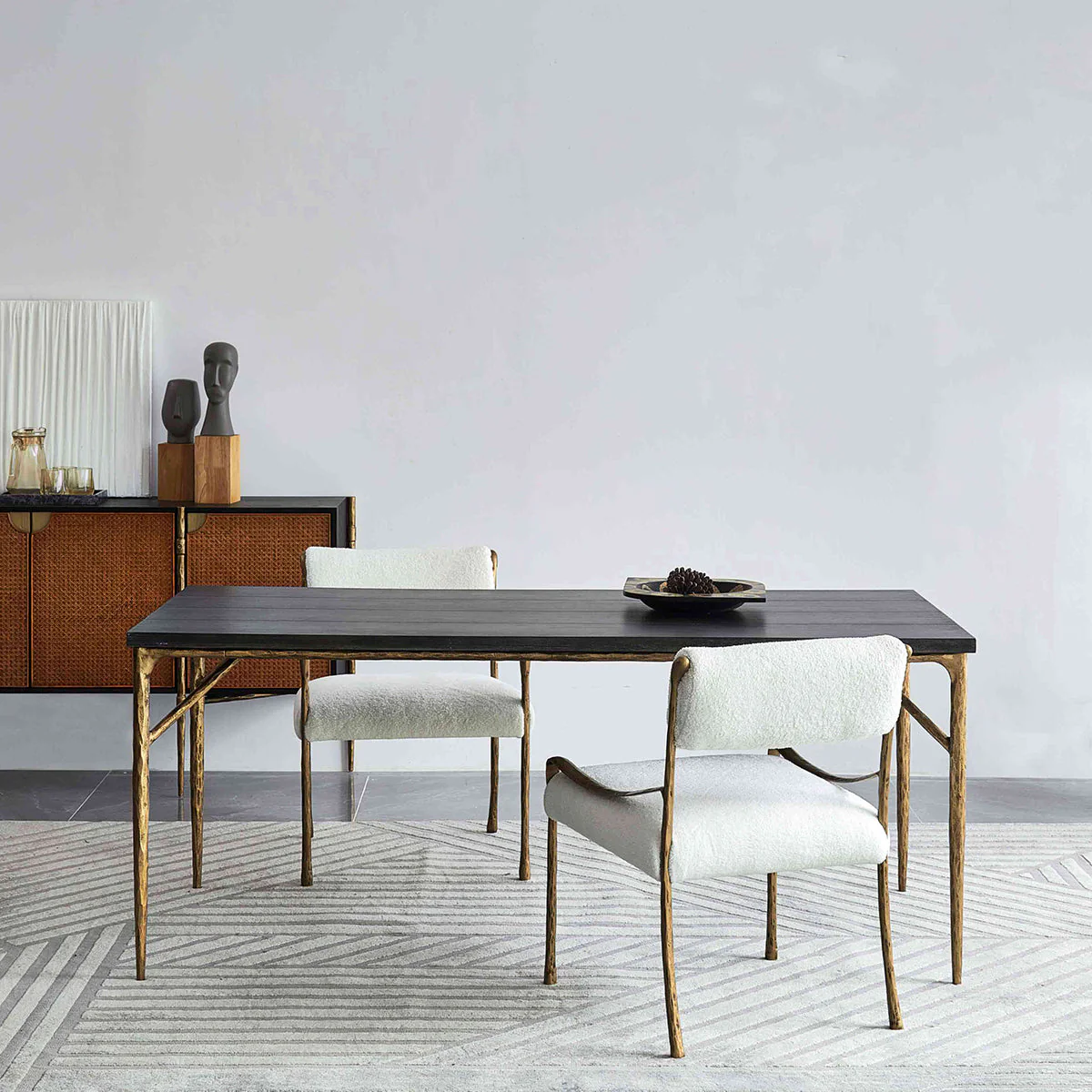 Hand-Forged Metal Medieval Style Dining Table - Image 3
