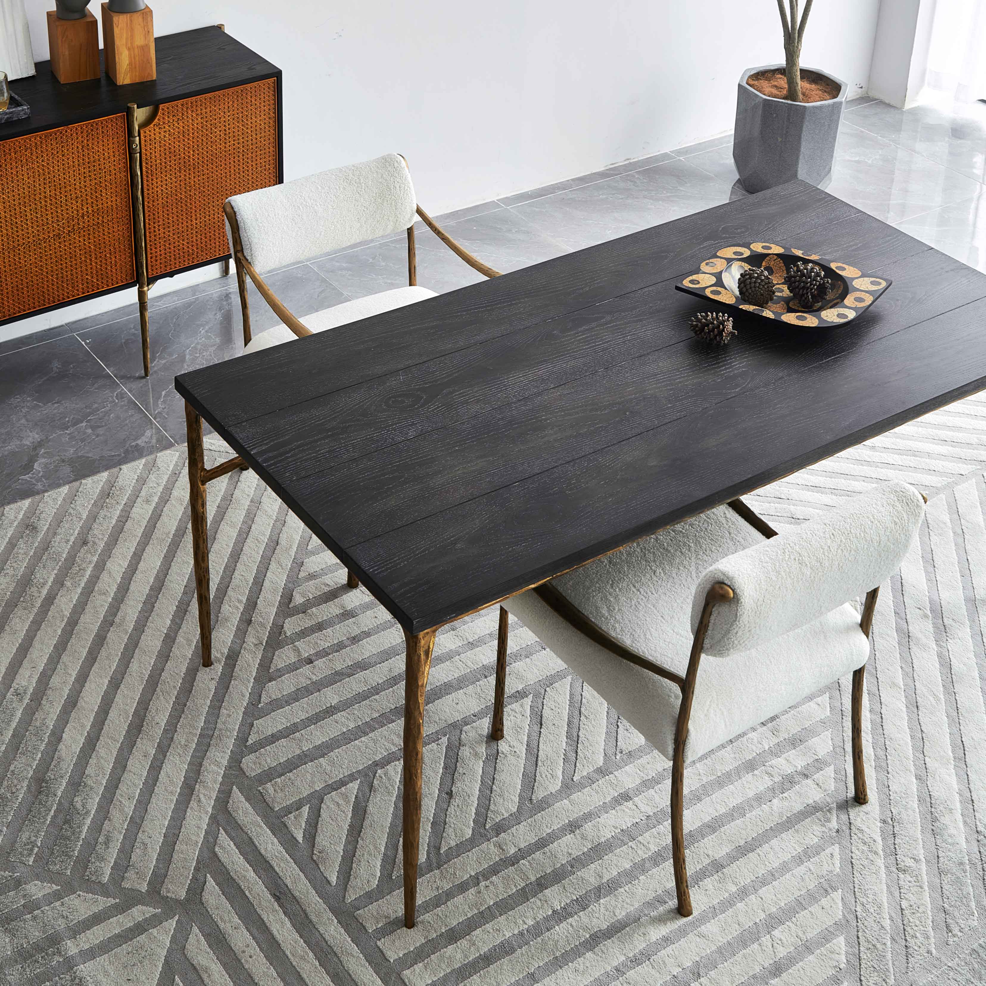 Hand-Forged Metal Medieval Style Dining Table - Image 4