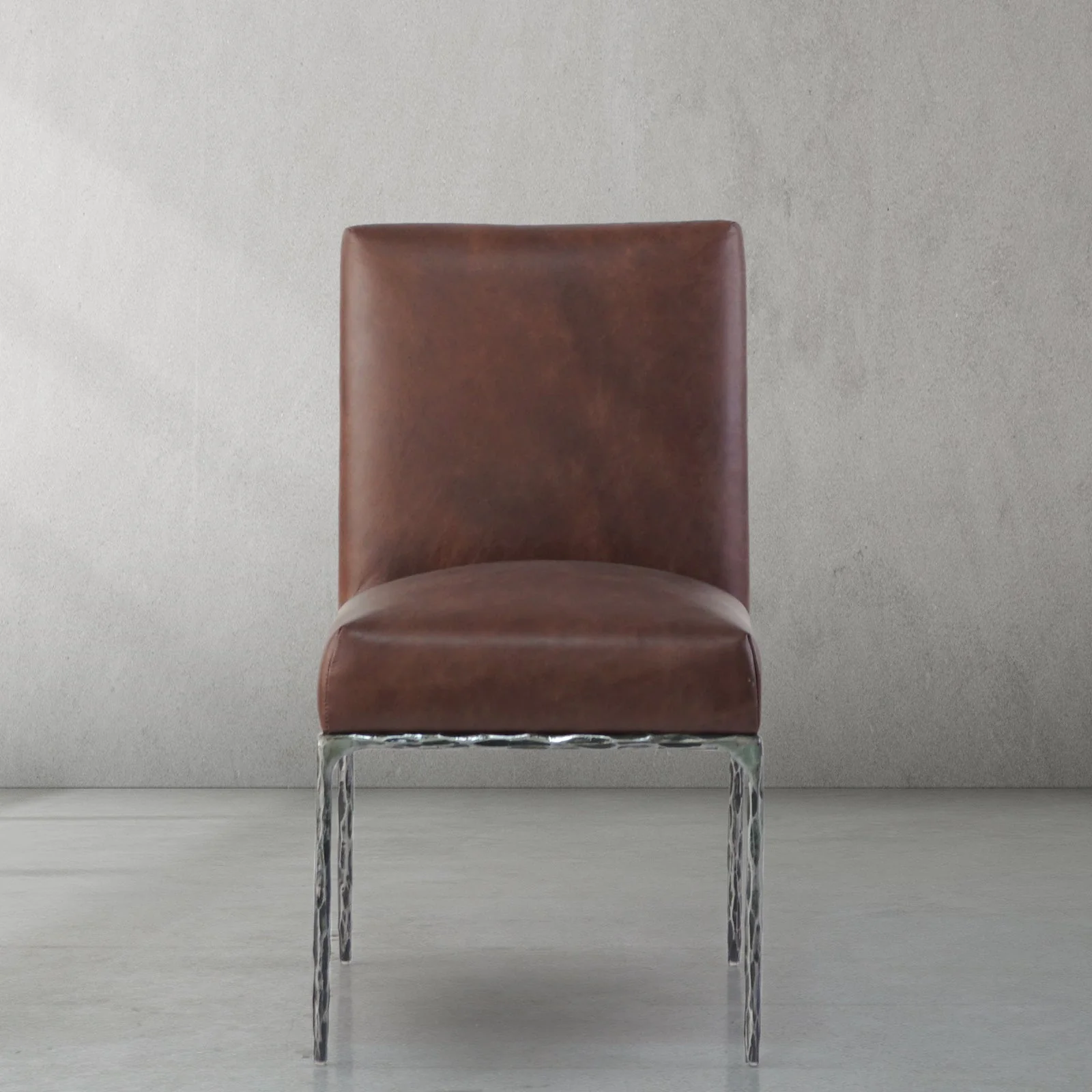 Hand-Forged Metal Minimalist Fabric Dining Chair - Image 32
