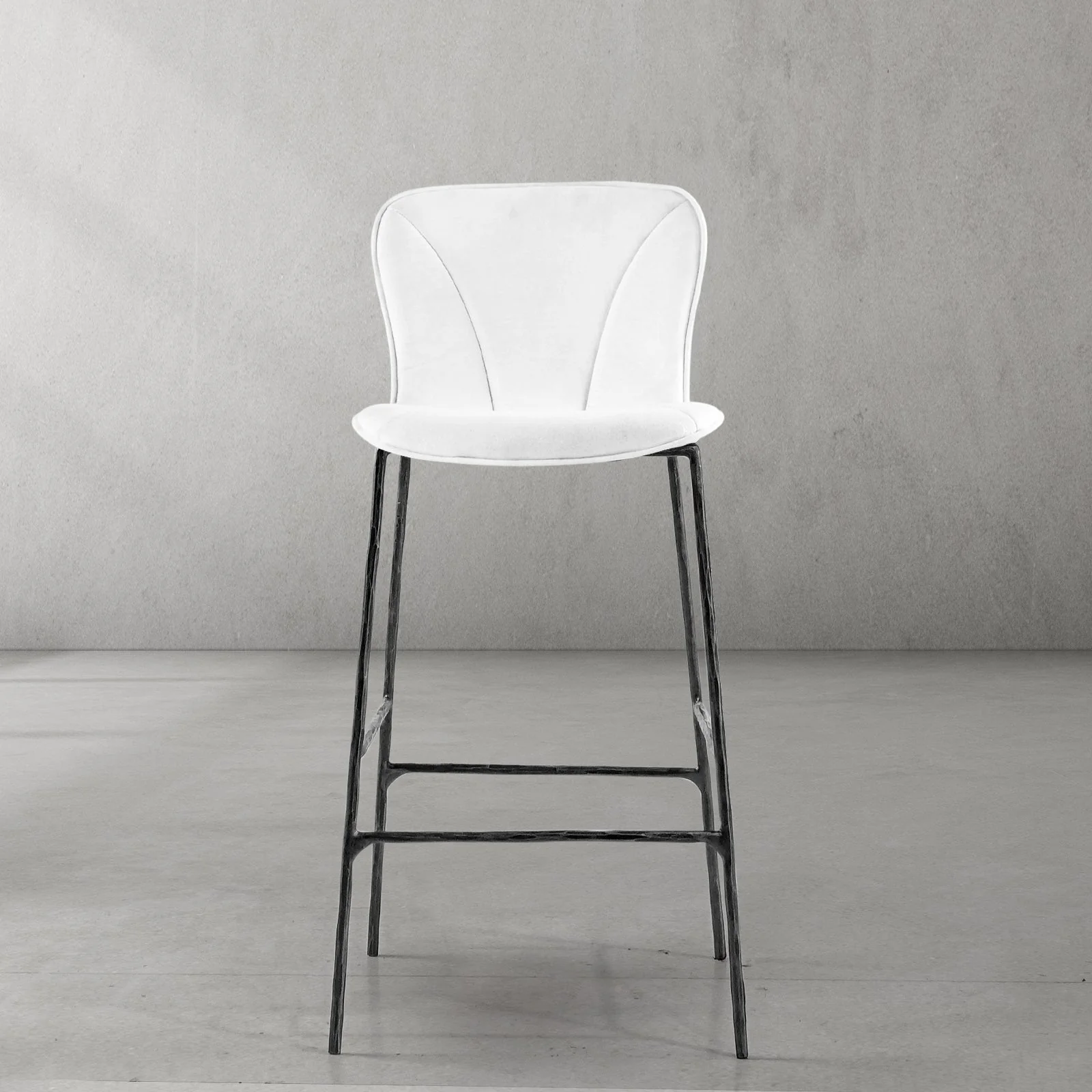 Hand-Forged Metal Modern Bar Chair - Image 10