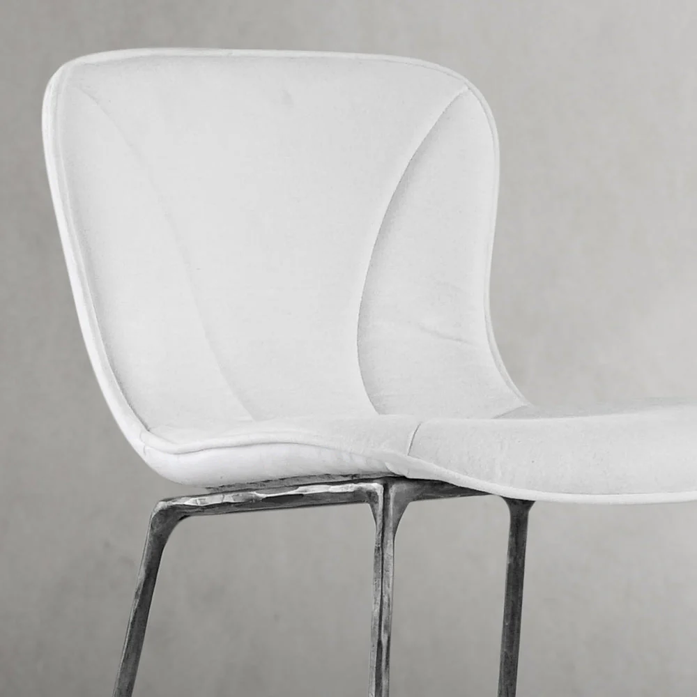 Hand-Forged Metal Modern Bar Chair - Image 21