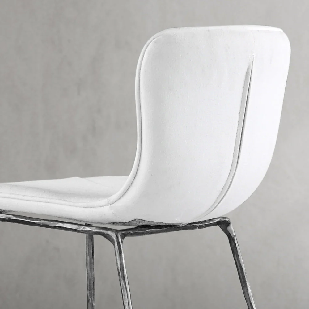 Hand-Forged Metal Modern Bar Chair - Image 22