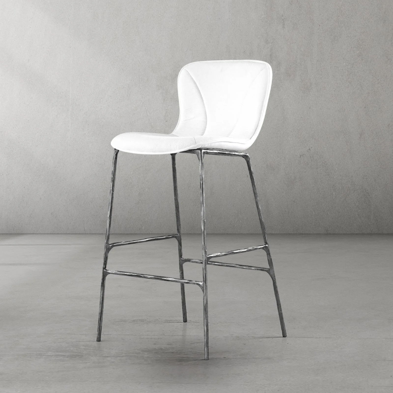 Hand-Forged Metal Modern Bar Chair - Image 27