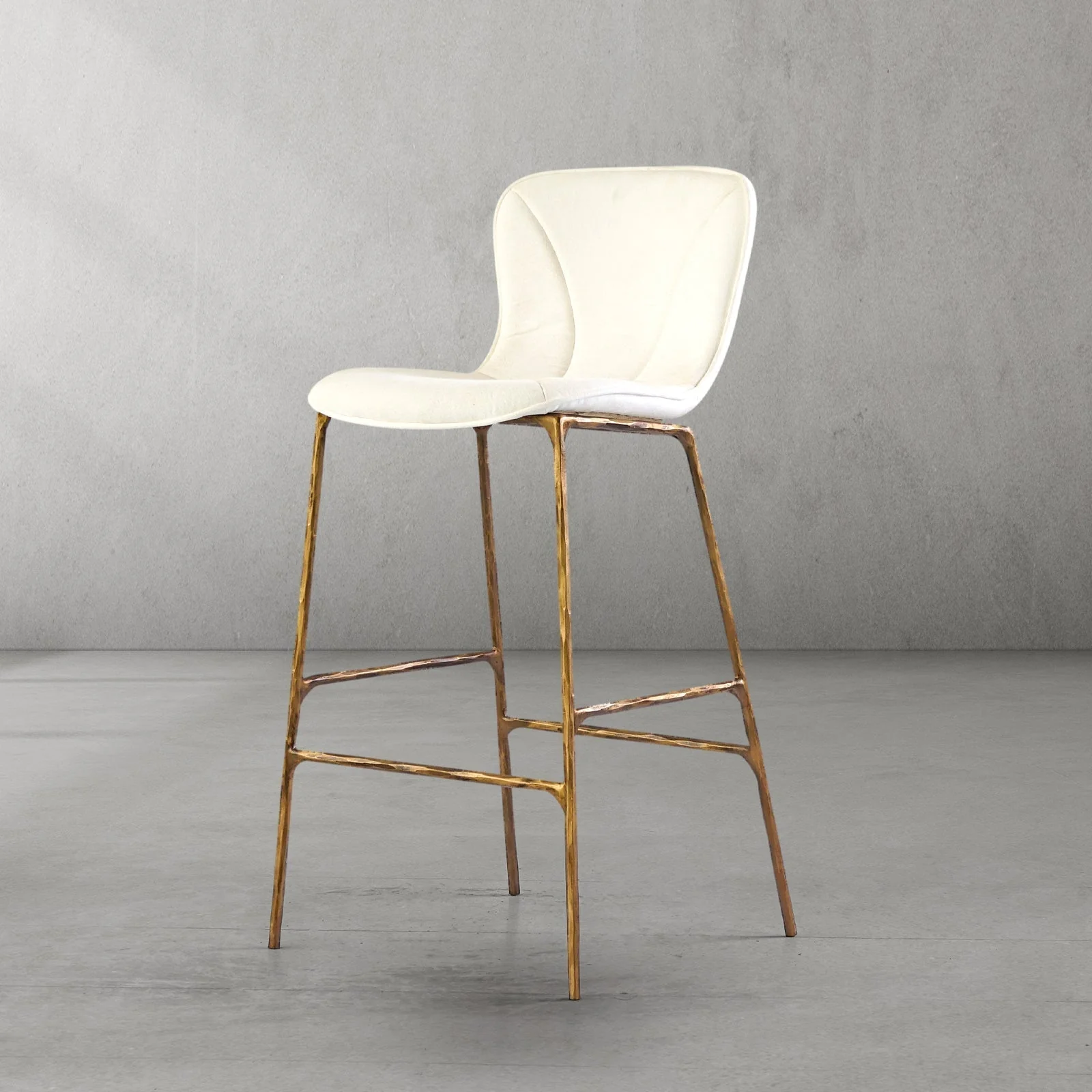 Hand-Forged Metal Modern Bar Chair - Image 28