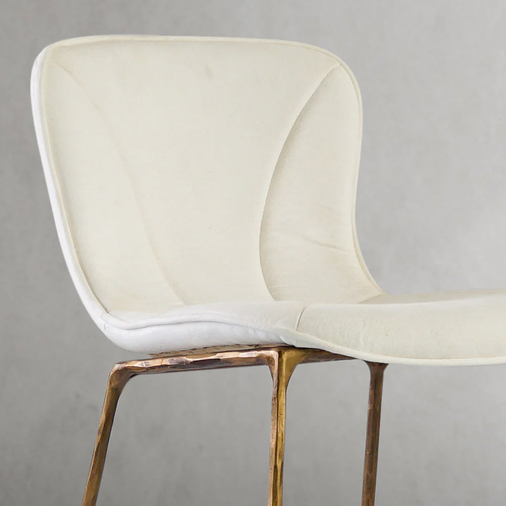 Hand-Forged Metal Modern Bar Chair - Image 5