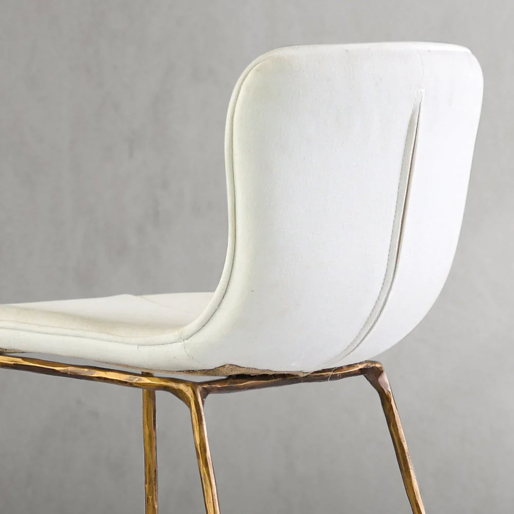 Hand-Forged Metal Modern Bar Chair - Image 6