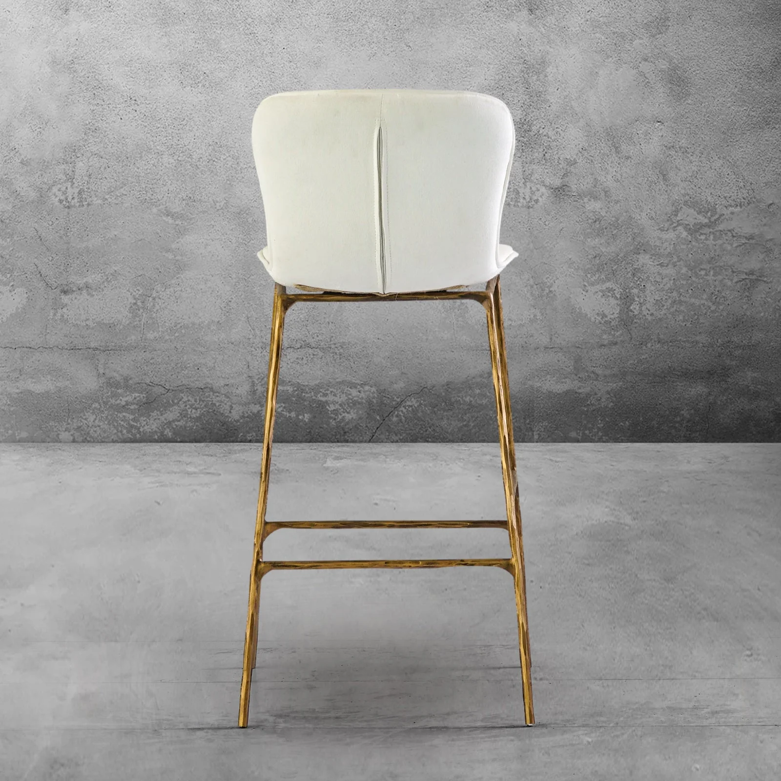 Hand-Forged Metal Modern Bar Chair - Image 8