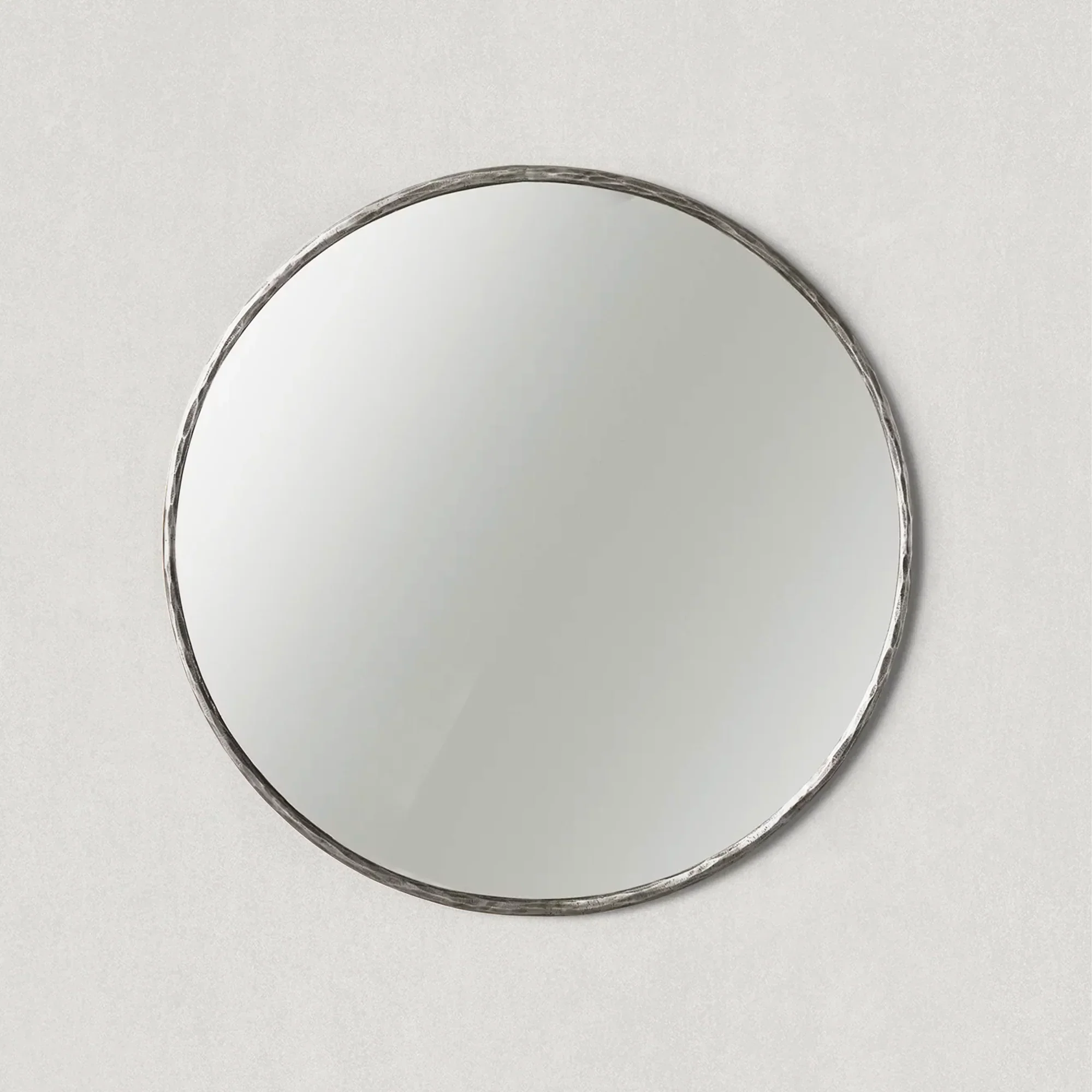 Hand-Forged Metal Round Mirror - Image 6