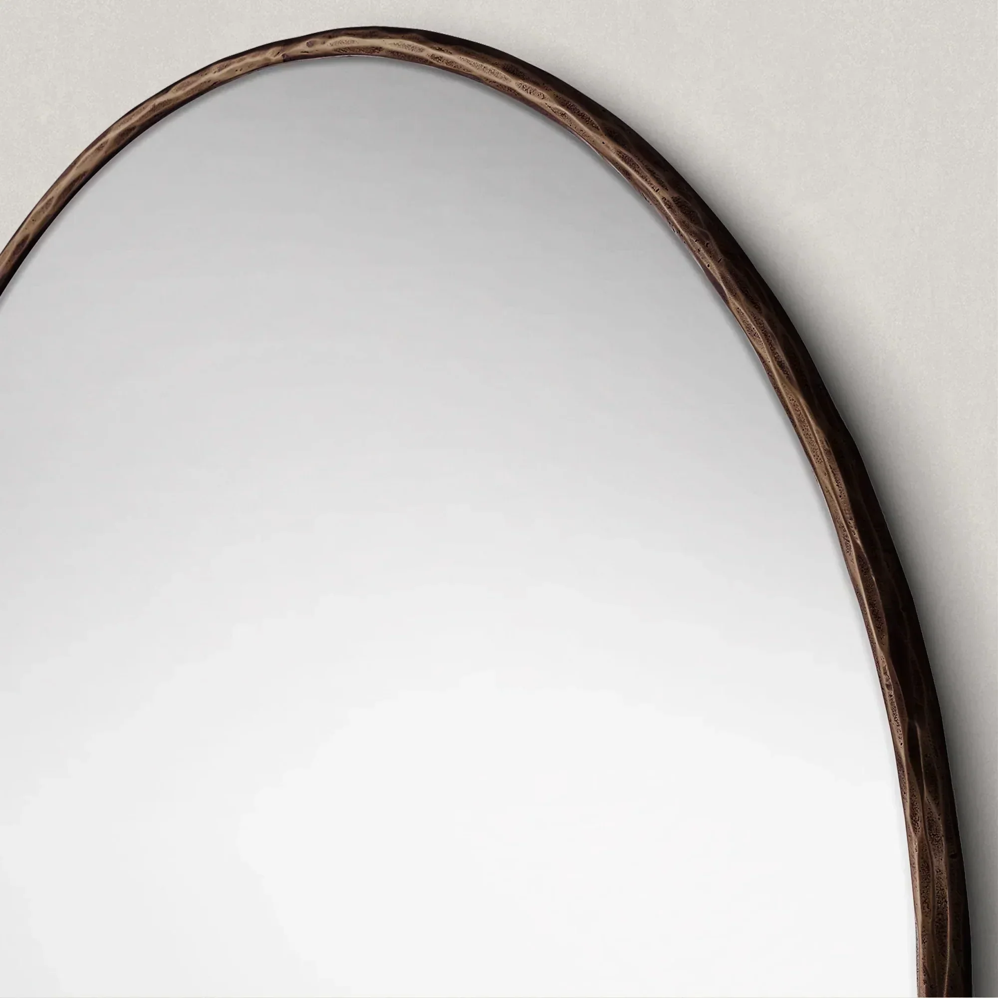 Hand-Forged Metal Round Mirror - Image 7