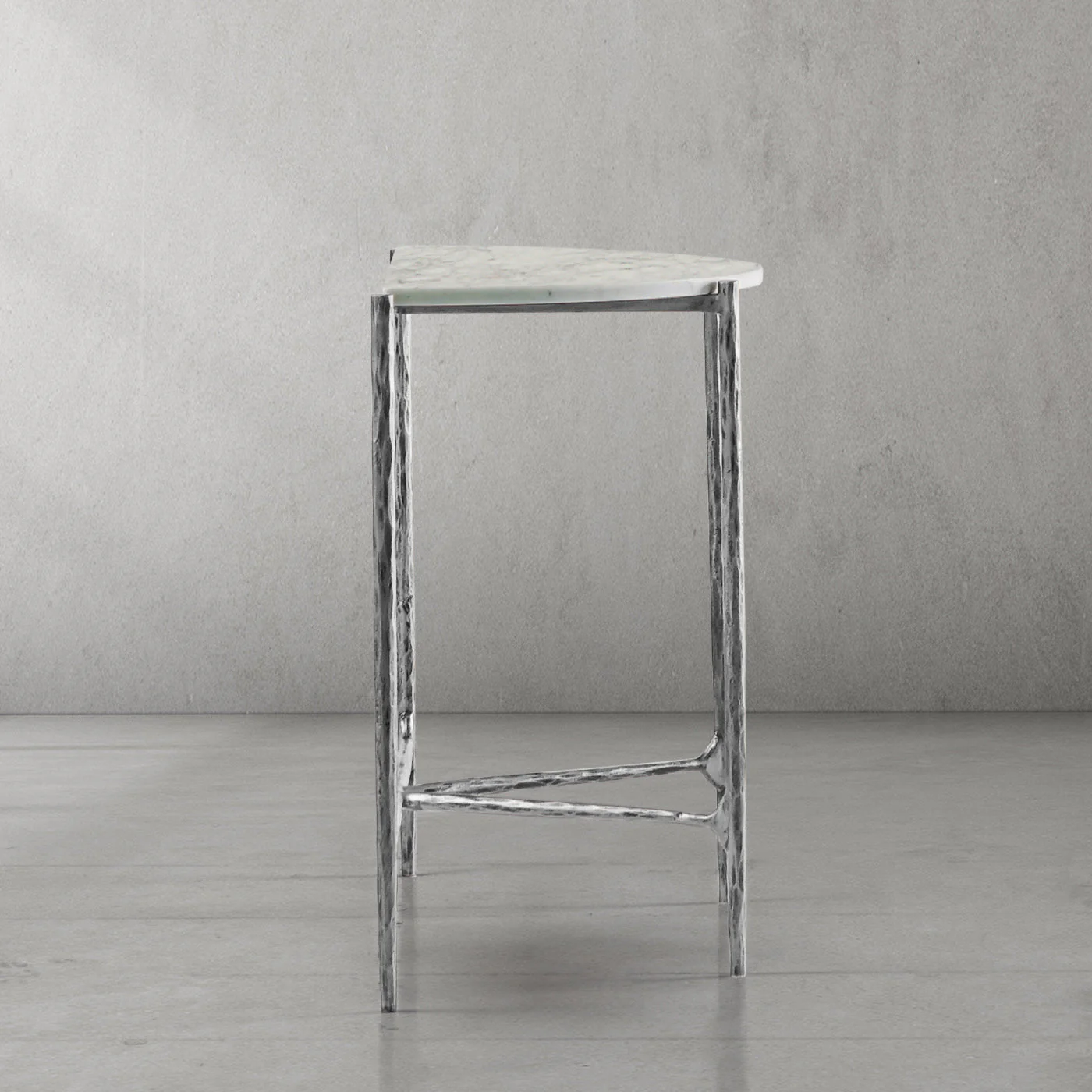 Hand-Forged Metal Semi-circle Console Table - Image 13