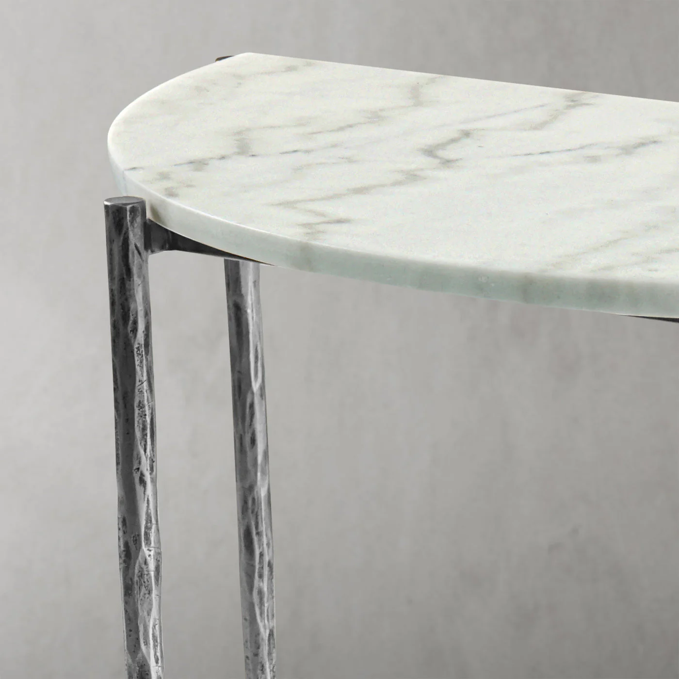 Hand-Forged Metal Semi-circle Console Table - Image 14