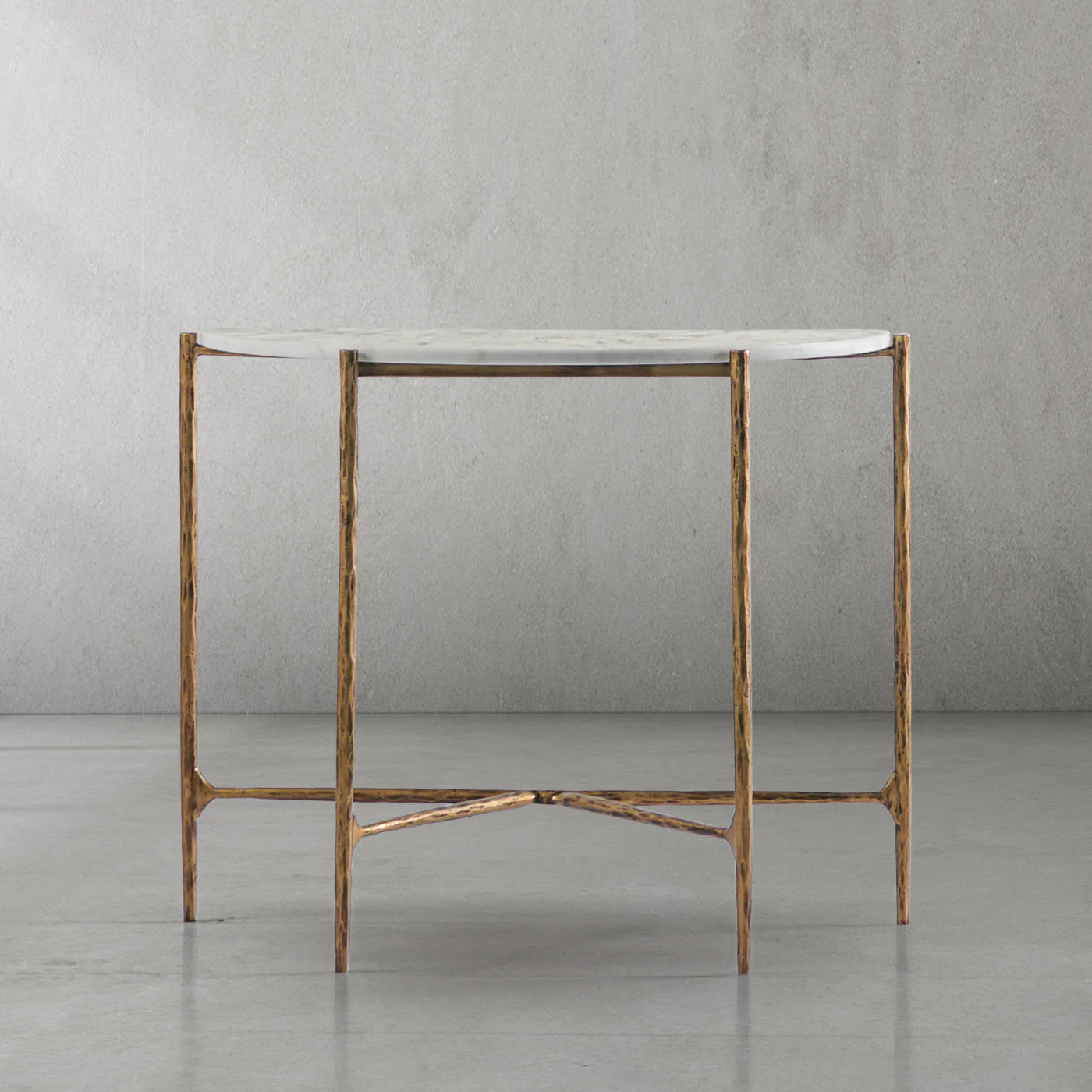 Hand-Forged Metal Semi-circle Console Table - Image 18