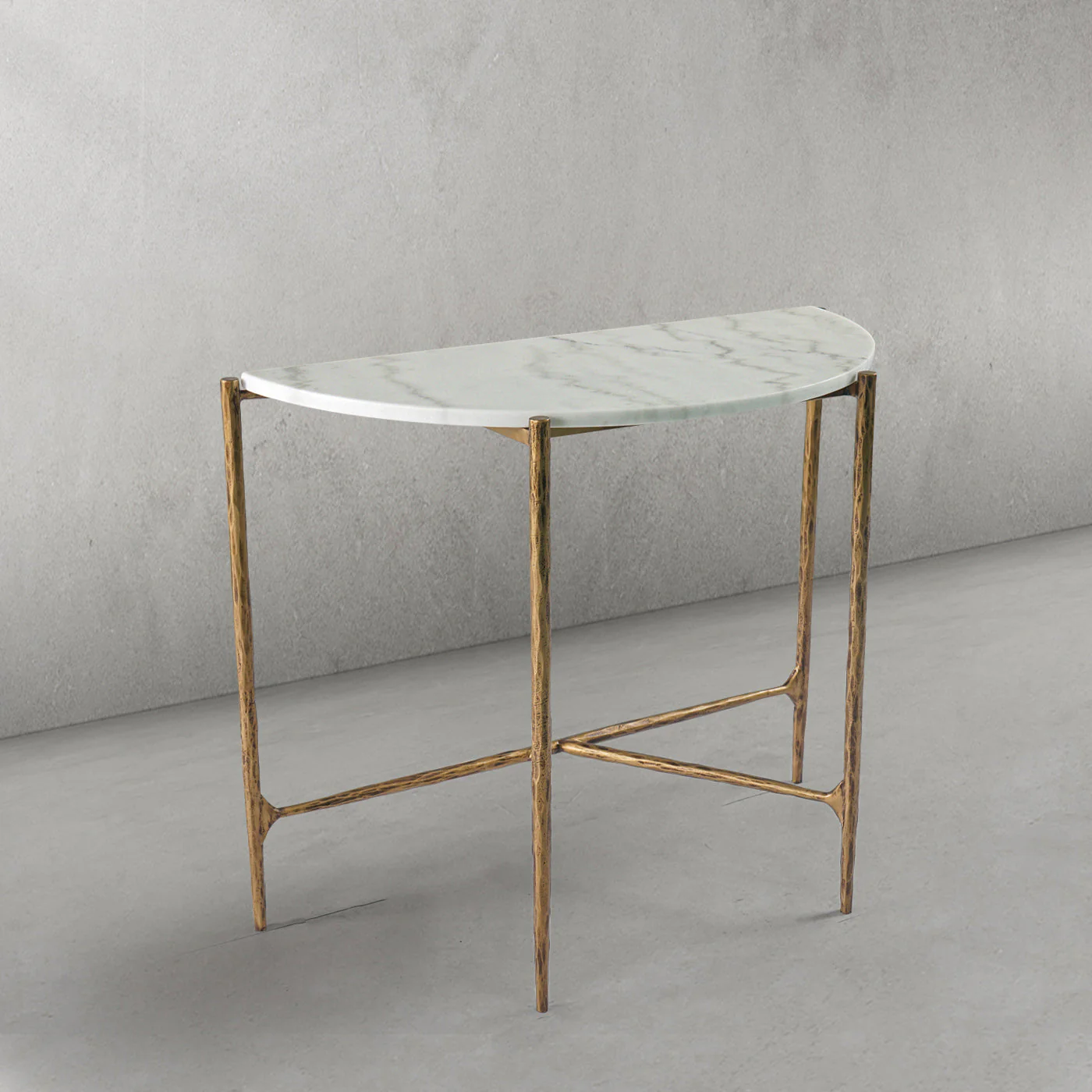 Hand-Forged Metal Semi-circle Console Table - Image 19