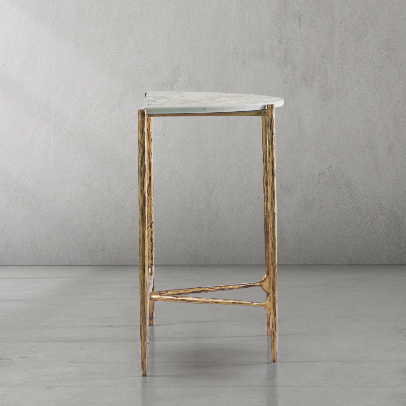 Hand-Forged Metal Semi-circle Console Table - Image 21
