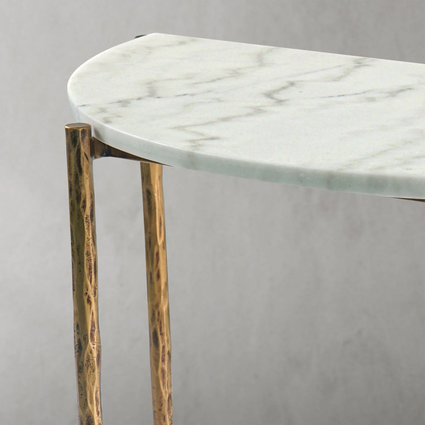 Hand-Forged Metal Semi-circle Console Table - Image 22