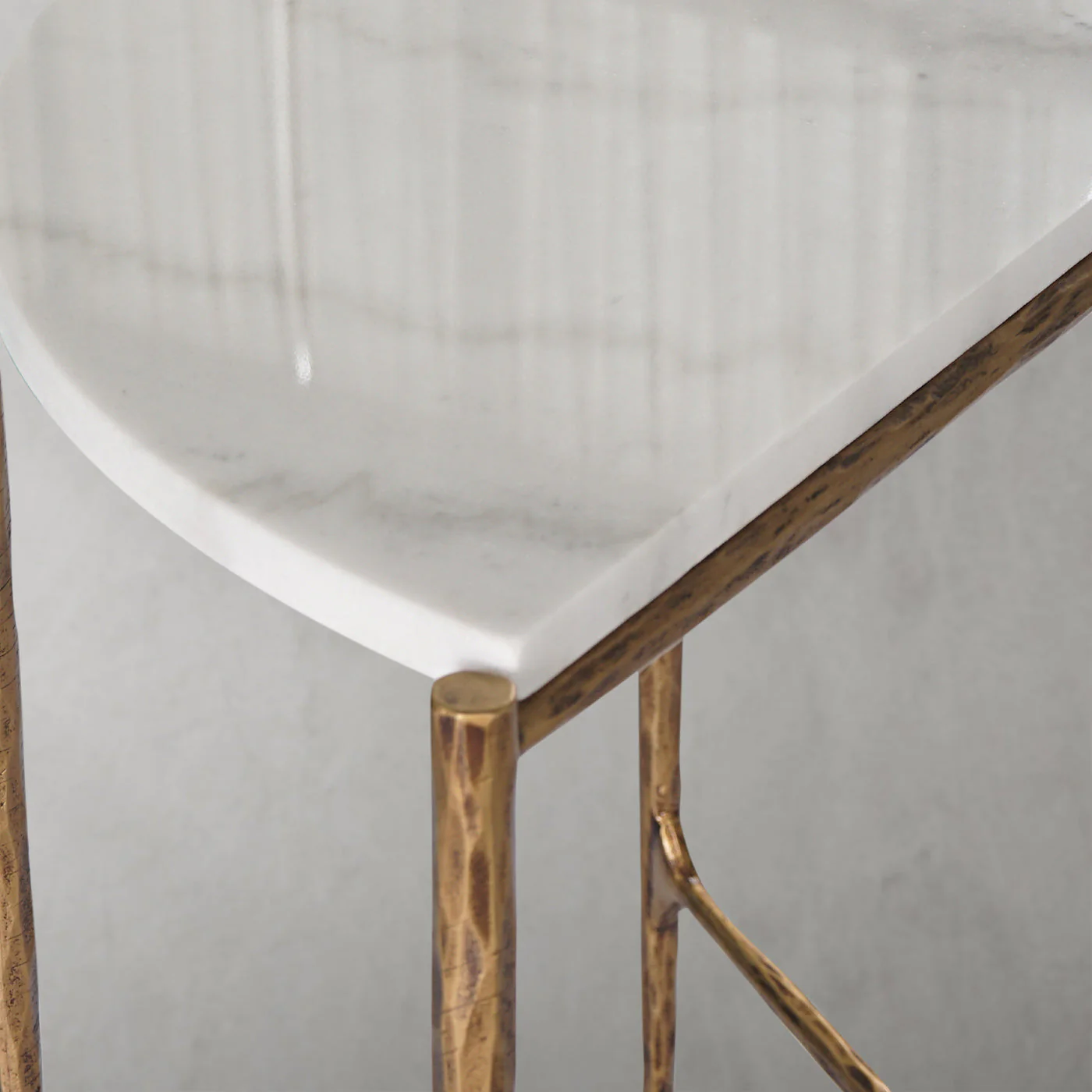 Hand-Forged Metal Semi-circle Console Table - Image 23