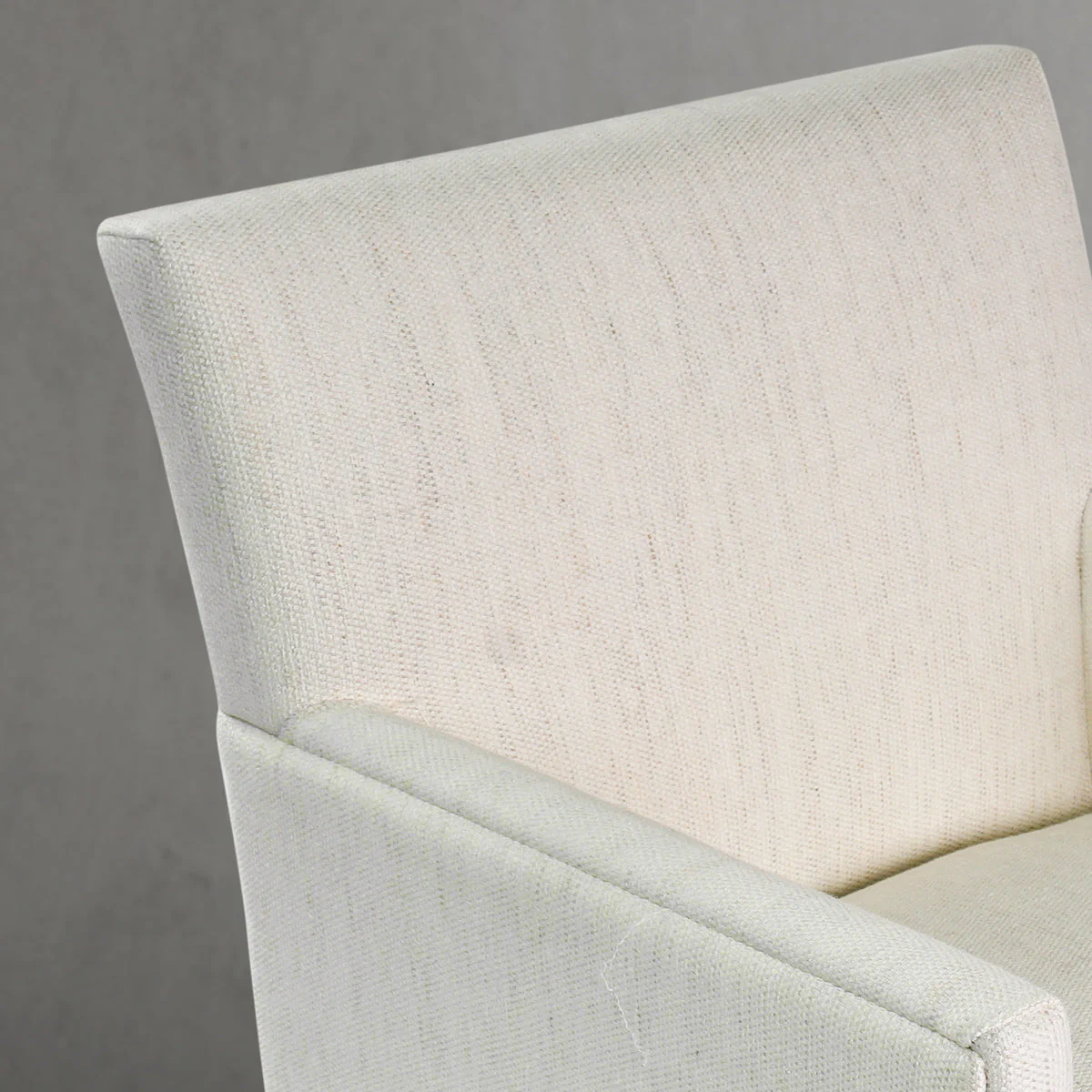 Hand-Forged Metal Track Fabric Lounge Armchair - Image 14