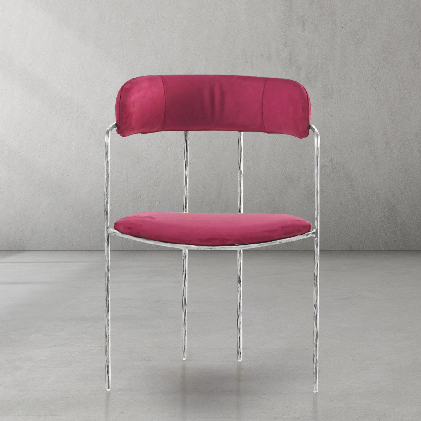 Hand-Forged Metal Vintage Armrest Bar Chair - Image 12