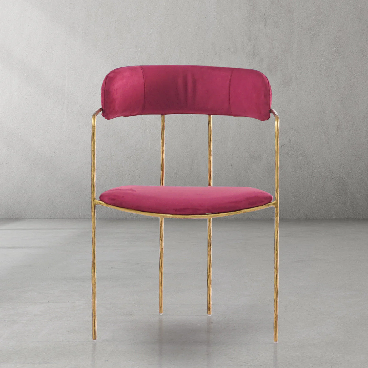 Hand-Forged Metal Vintage Armrest Dining Chair - Image 2