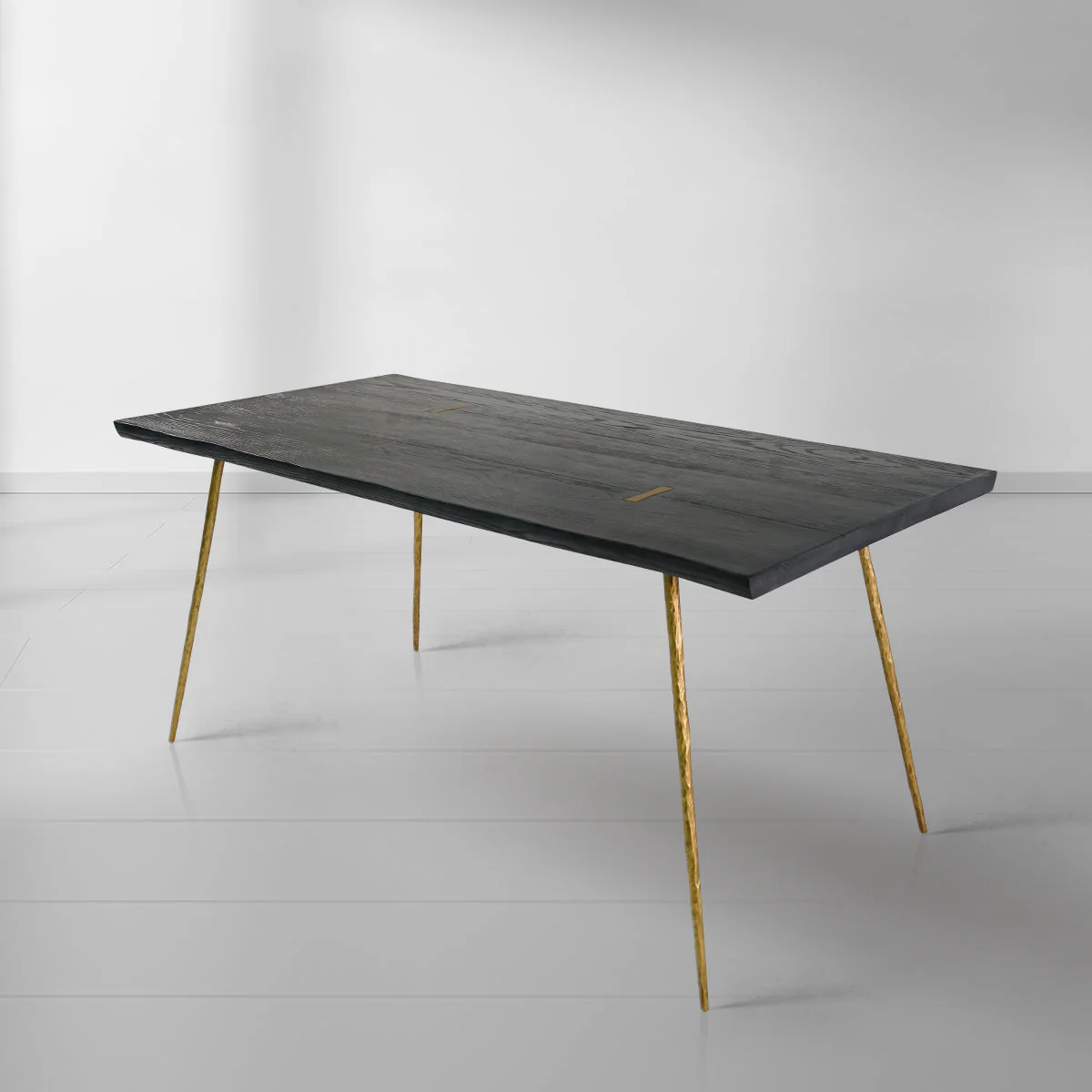 Hand-Forged Metal Vintage Style Metal Frame Dining Table - Image 11