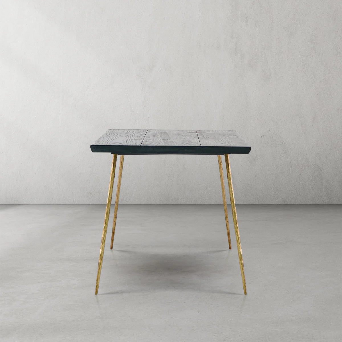 Hand-Forged Metal Vintage Style Metal Frame Dining Table - Image 3