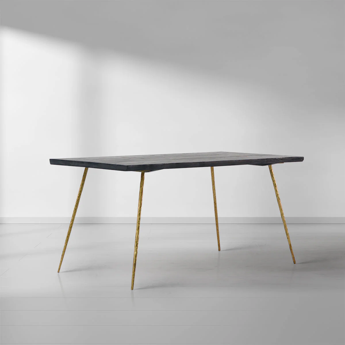 Hand-Forged Metal Vintage Style Metal Frame Dining Table - Image 4