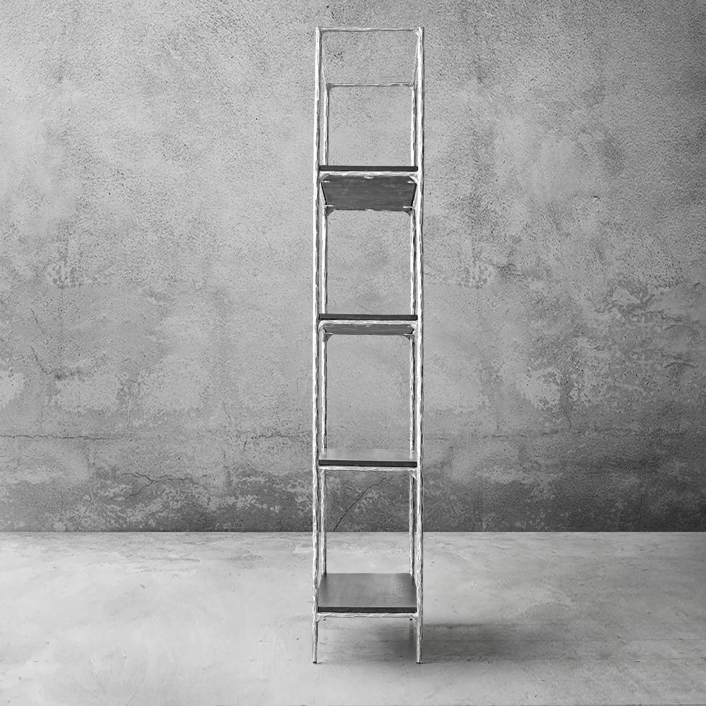 Hand-Forged Metal White Marble Shelving - Image 18