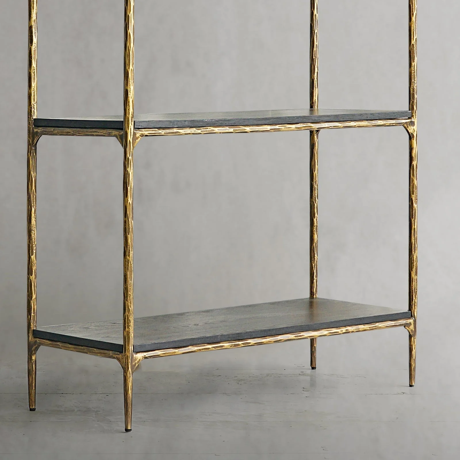 Hand-Forged Metal White Marble Shelving - Image 8