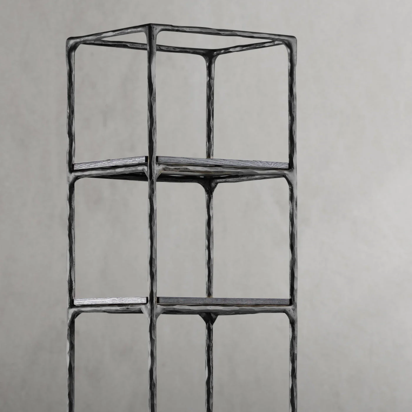 Hand-Forged Metal Wooden Shelving - Image 11