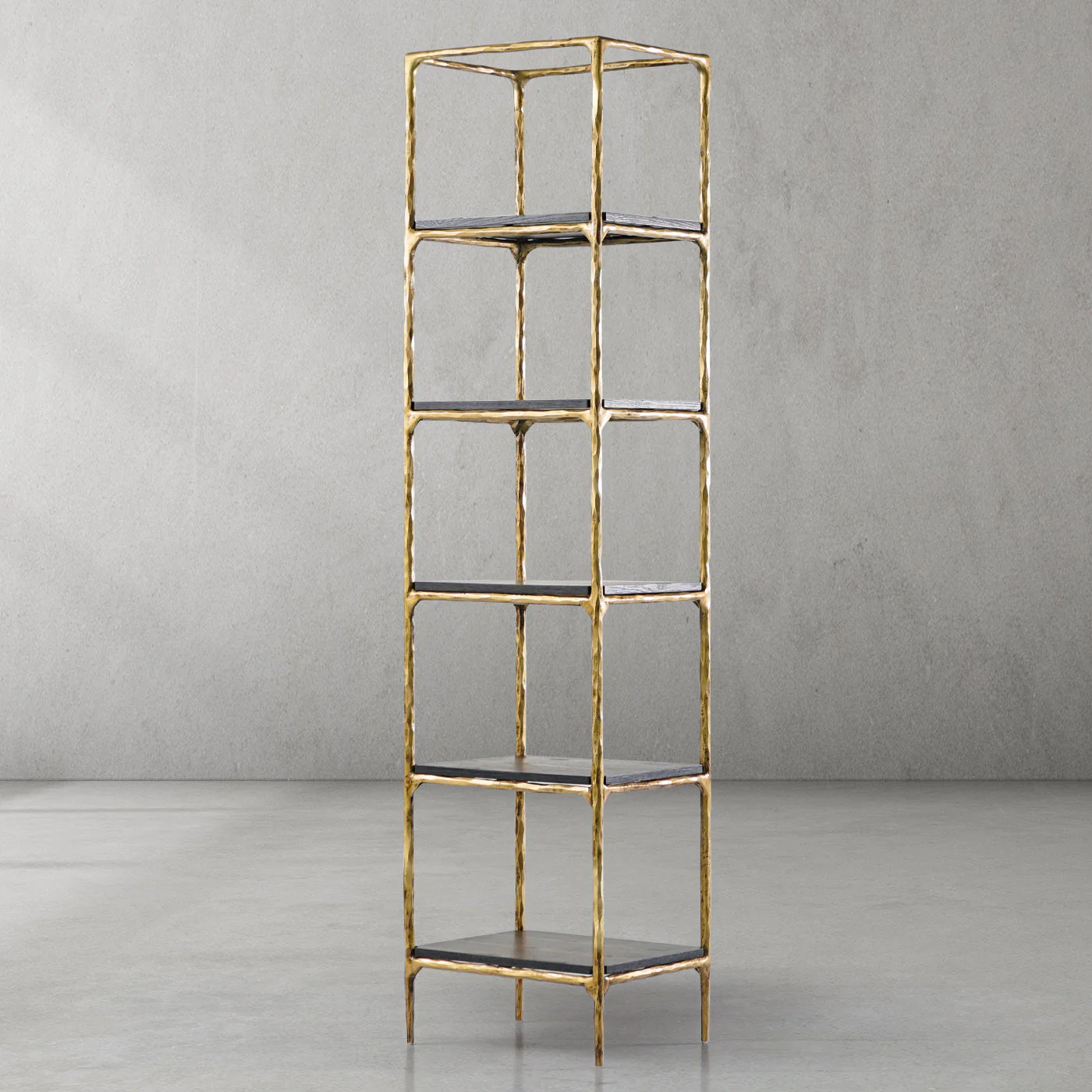 Hand-Forged Metal Wooden Shelving - Image 2