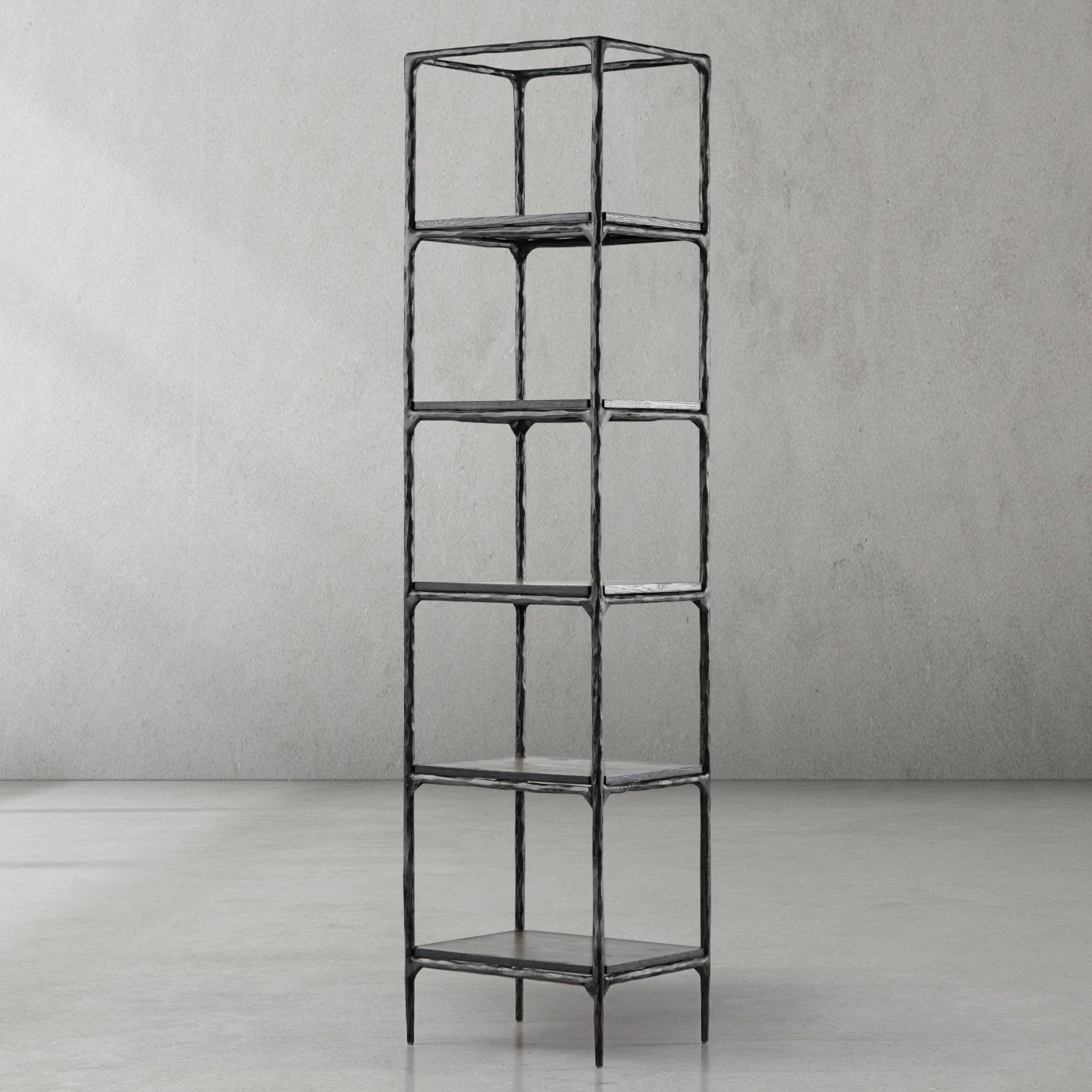 Hand-Forged Metal Wooden Shelving - Image 9