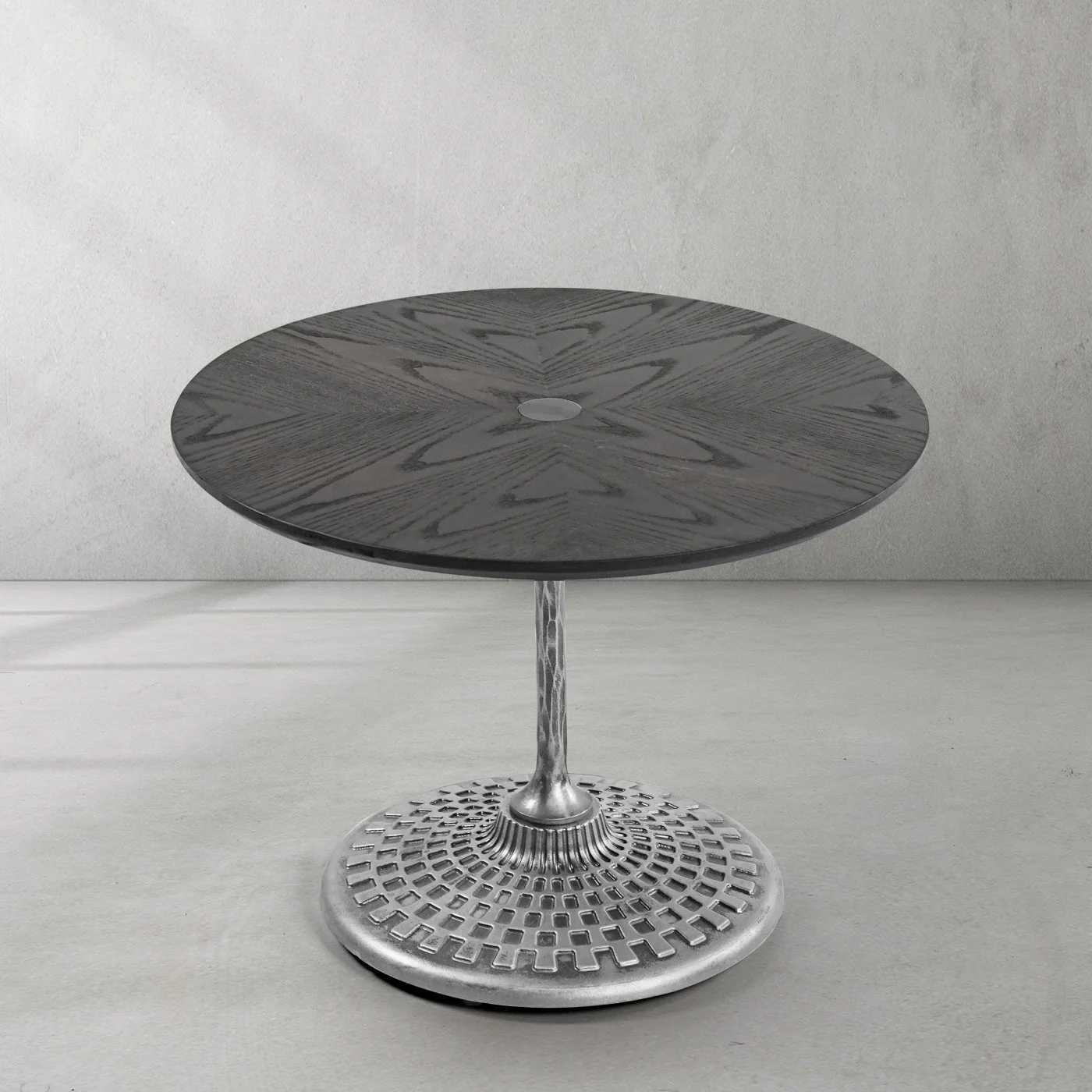 Hand-Forged Metal Wooden Side Table - Image 12
