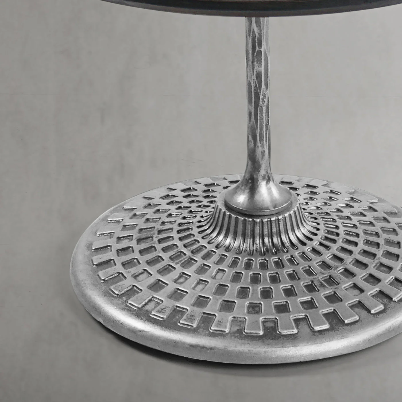 Hand-Forged Metal Wooden Side Table - Image 15