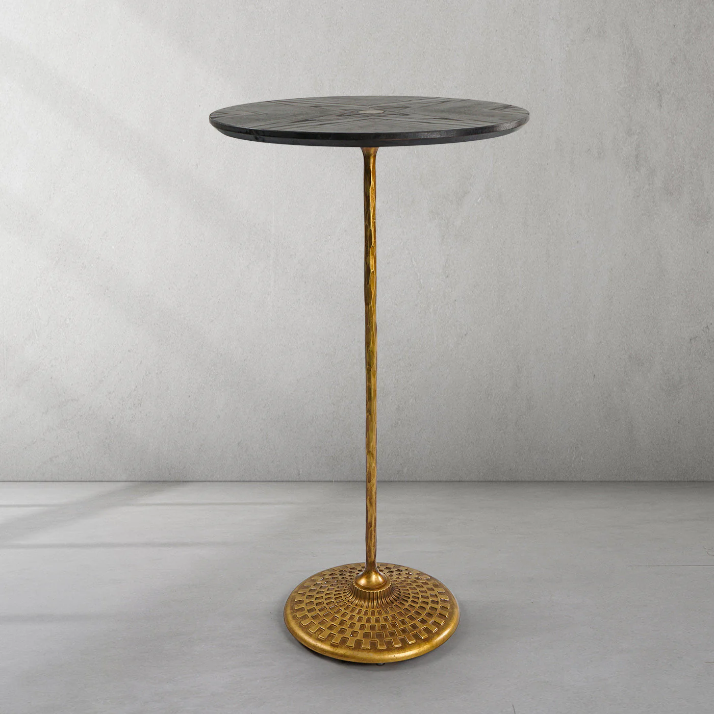 Hand-Forged Metal Wooden Side Table - Image 16