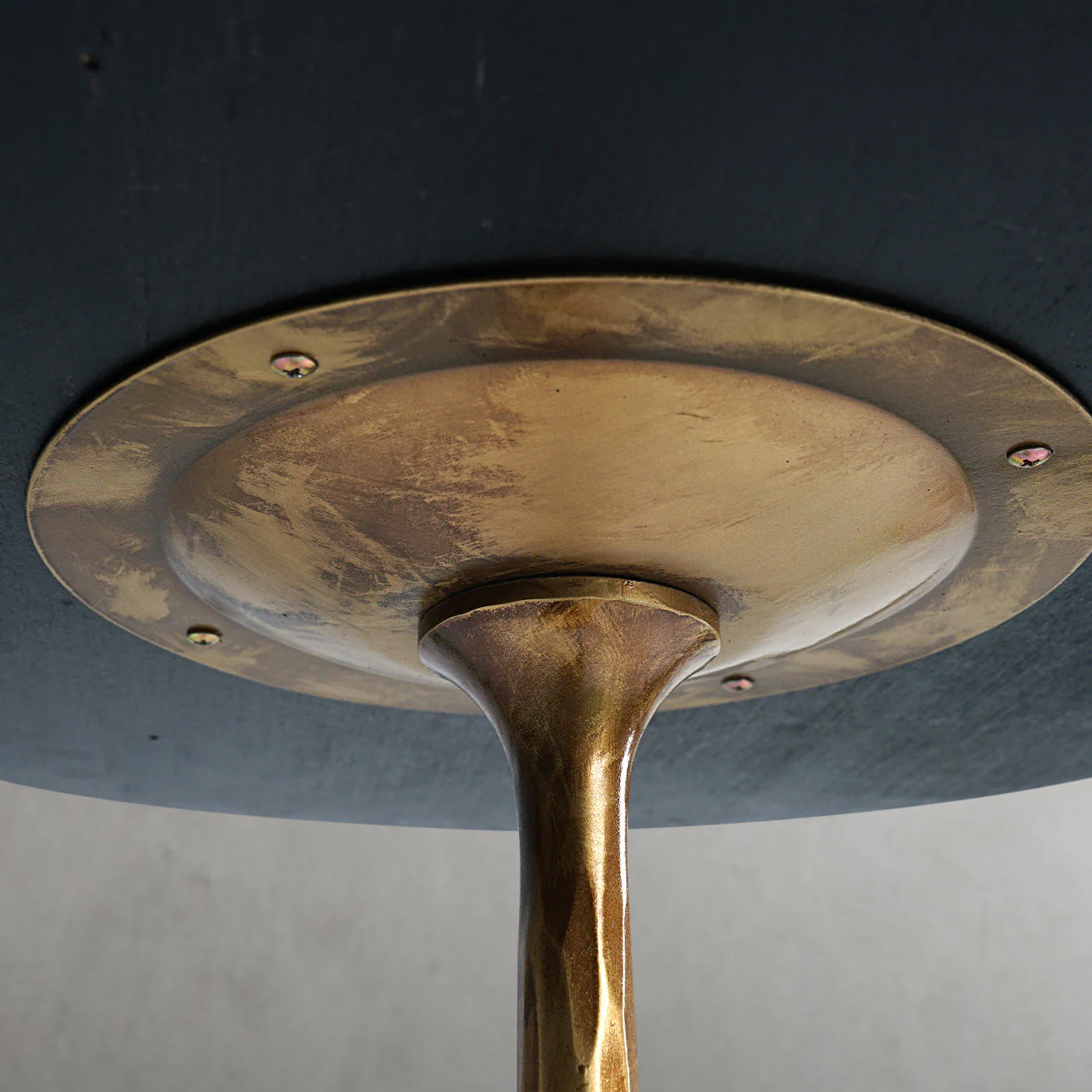 Hand-Forged Metal Wooden Side Table - Image 19
