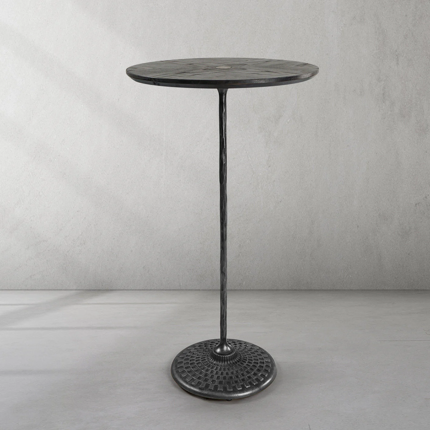 Hand-Forged Metal Wooden Side Table - Image 21