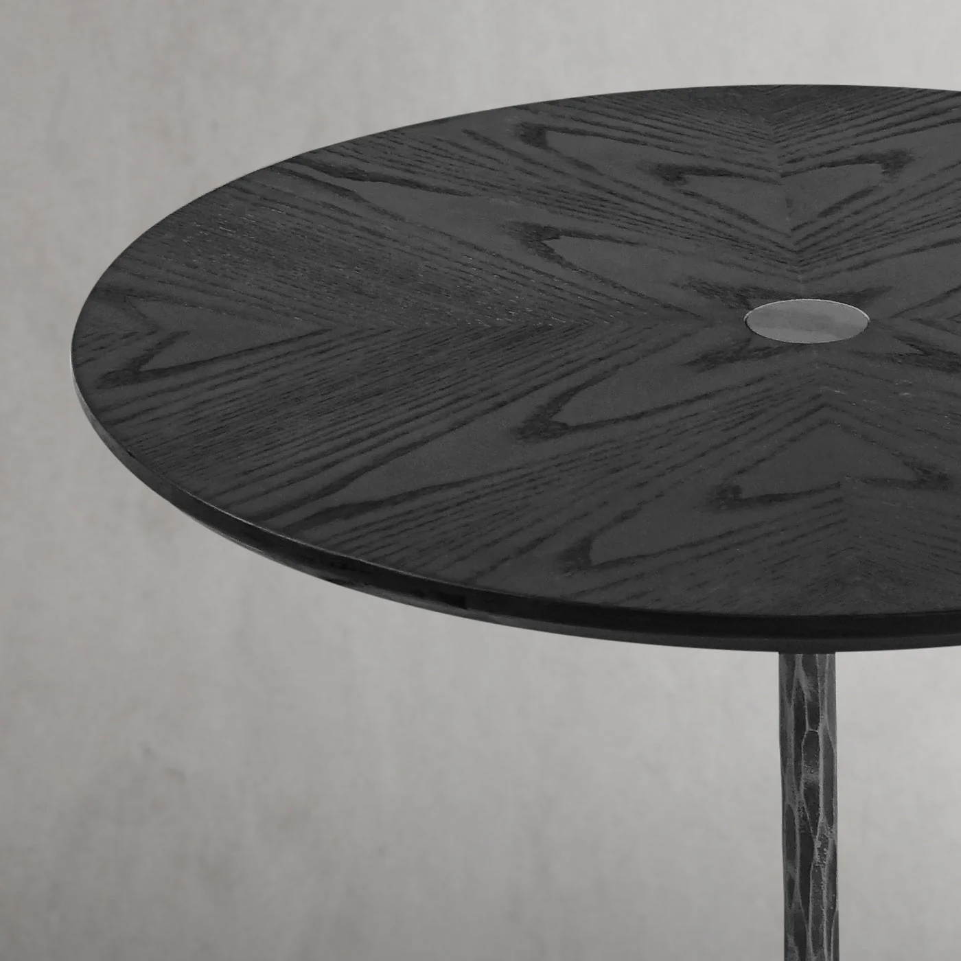 Hand-Forged Metal Wooden Side Table - Image 23