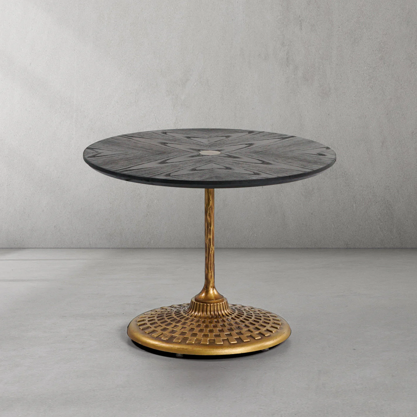 Hand-Forged Metal Wooden Side Table - Image 37