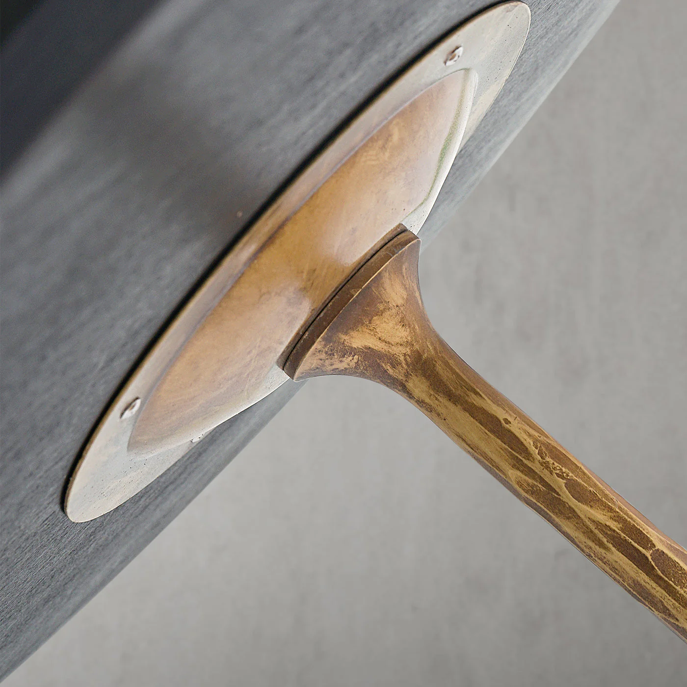 Hand-Forged Metal Wooden Side Table - Image 4