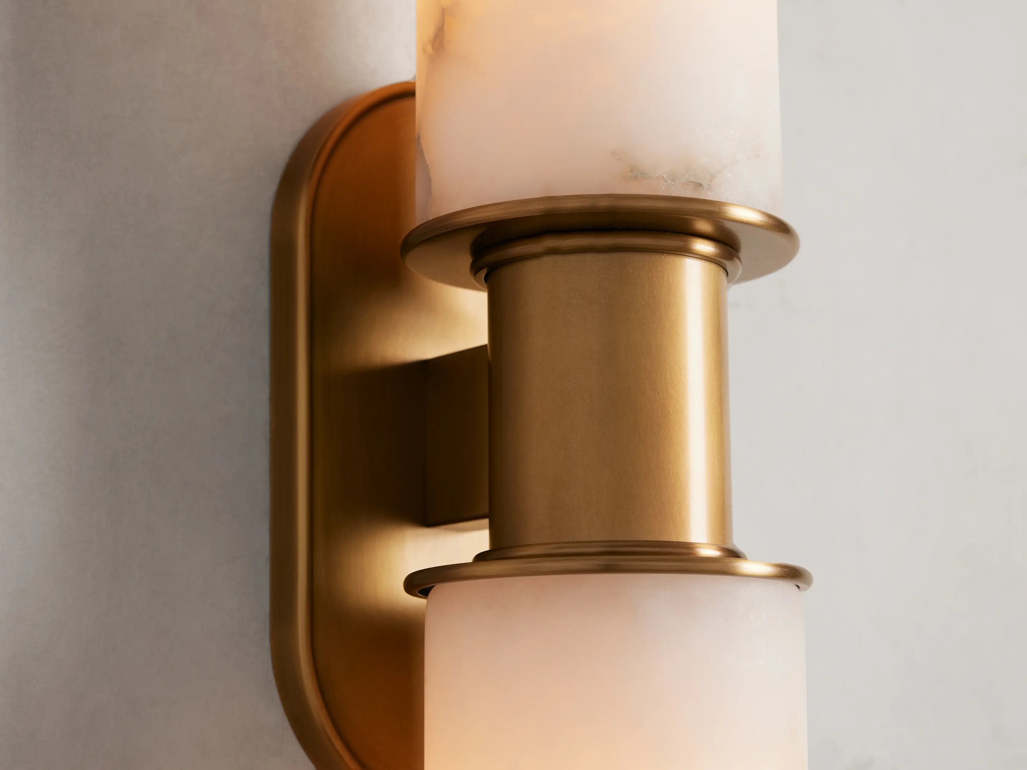 Harlin Double Sconce in Alabaster - Image 5