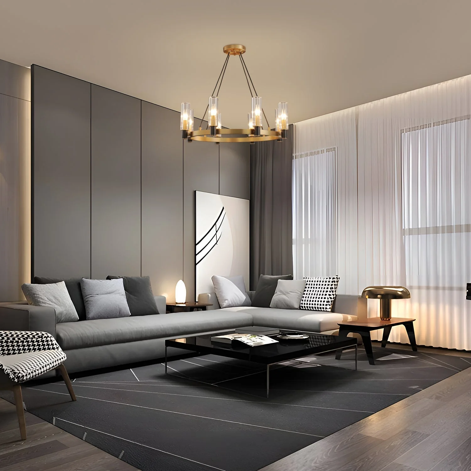 Harlin Ring Chandelier - Image 2
