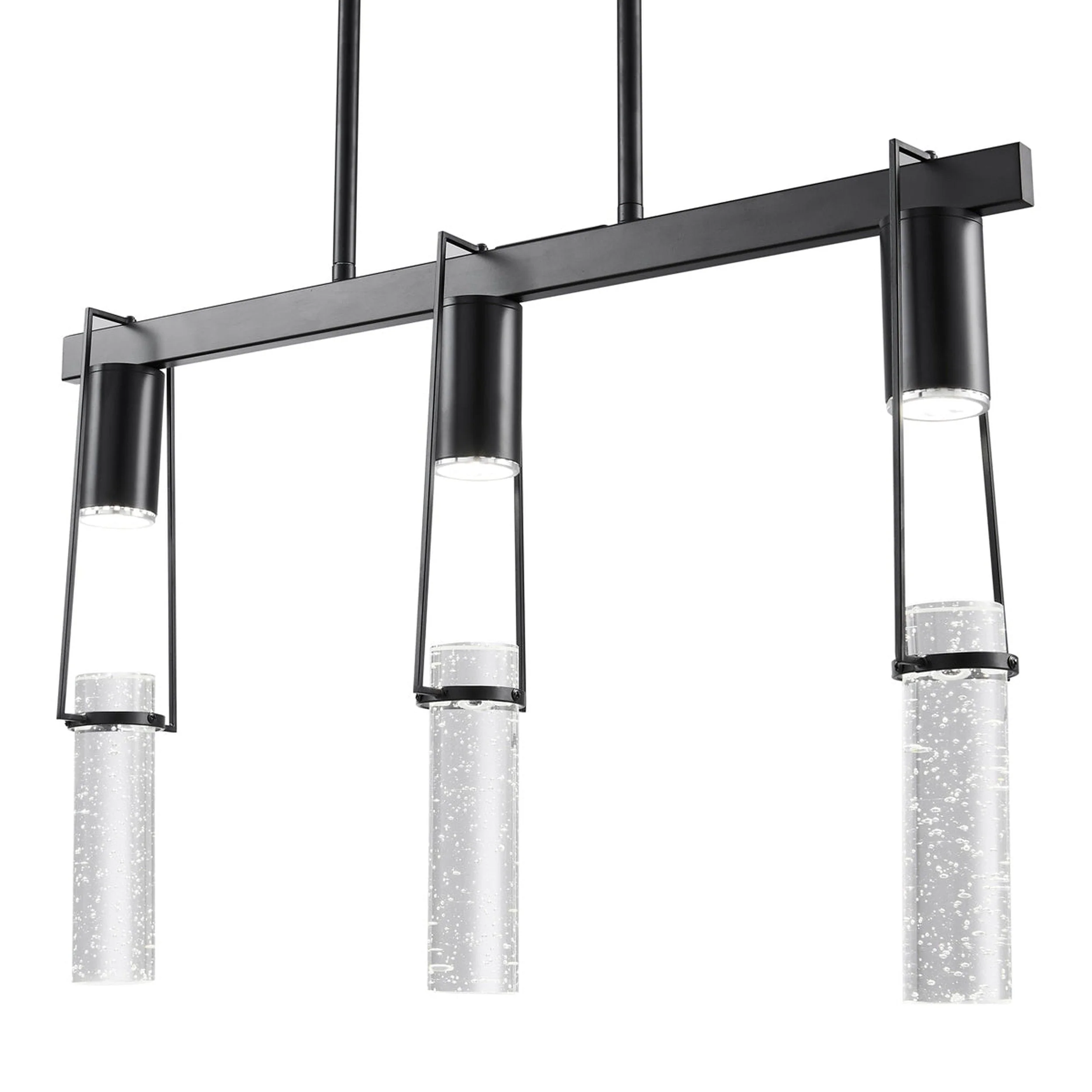 Harmony 3 Light Chandelier // Matte Black - Image 3