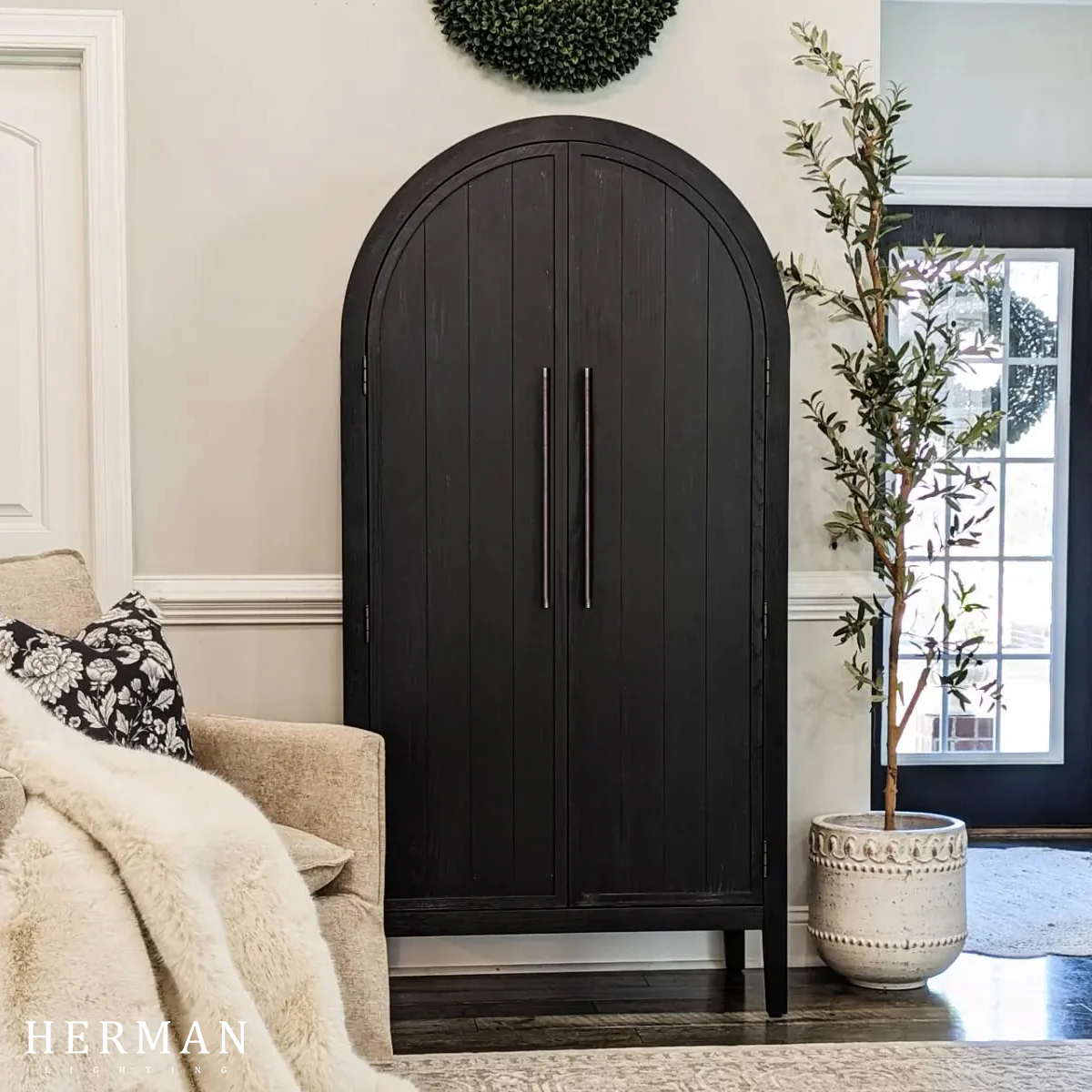 Hattie Accent Cabinet in Oak 36"W 46"W - Image 3
