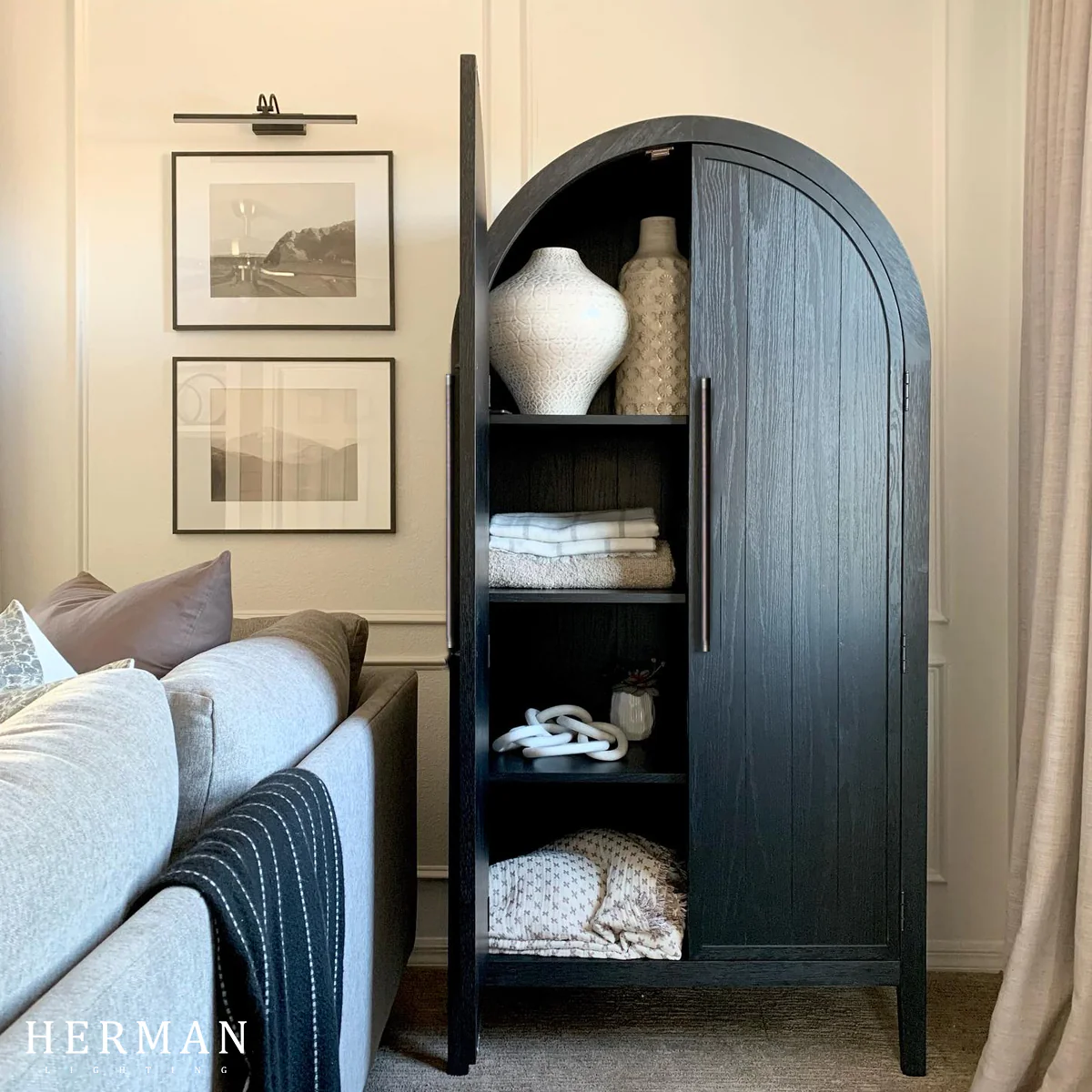 Hattie Accent Cabinet in Oak 36"W 46"W - Image 4
