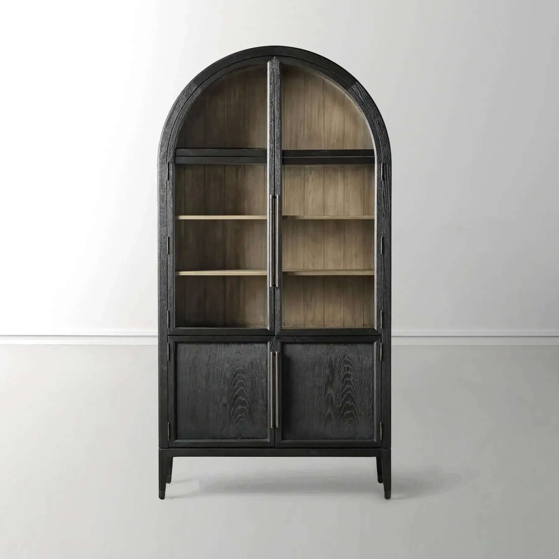 Hattie Glass Accent Cabinet in Oak 36"W 46"W - Image 30