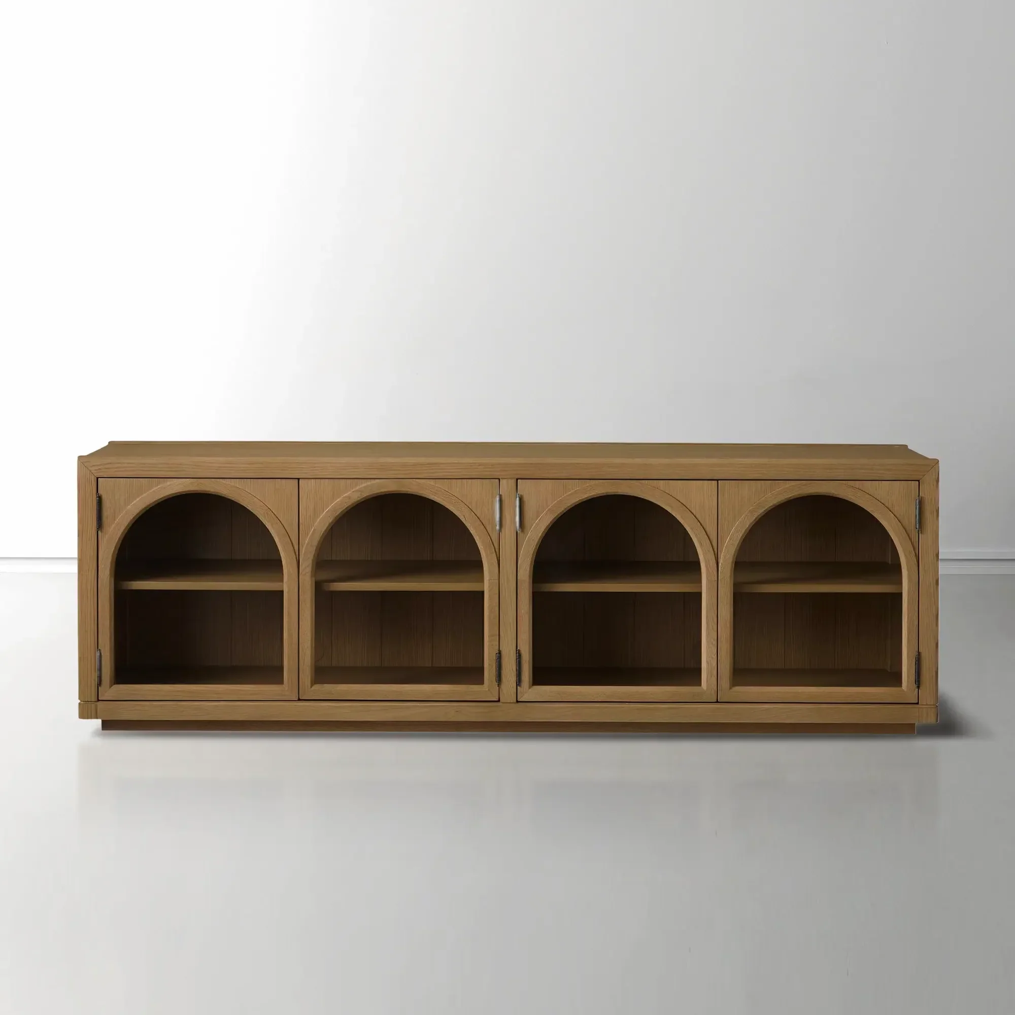 Hattie Media Console in Oak 80"W - Image 10